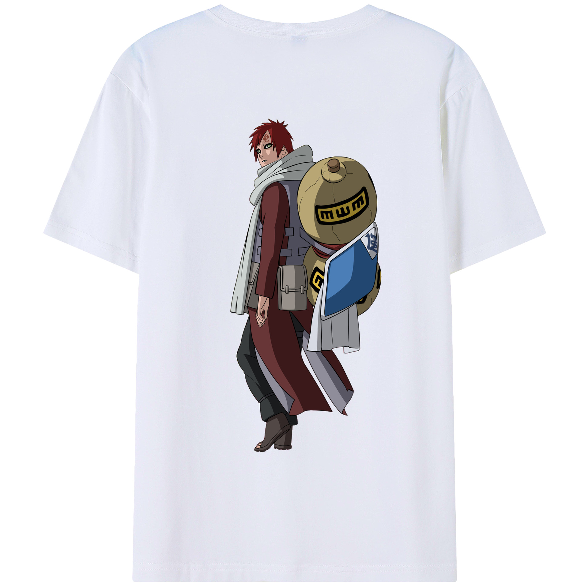 （画像用） NARUTO -ナルト- ガアラ Gaara レディース半袖Tシャツ(バックプリント)