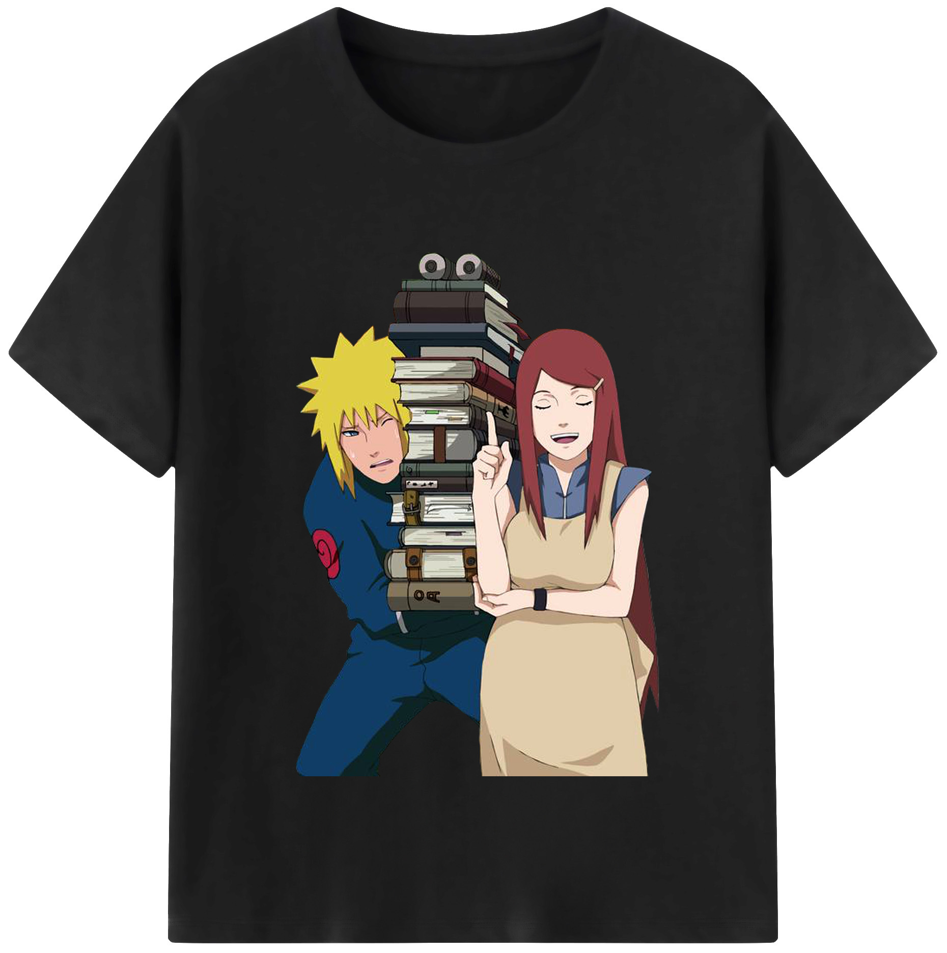 （画像用） NARUTO -ナルト- 波風 ミナト Namikaze Minato レディースカジュアルプリントTシャツ（綿100％）