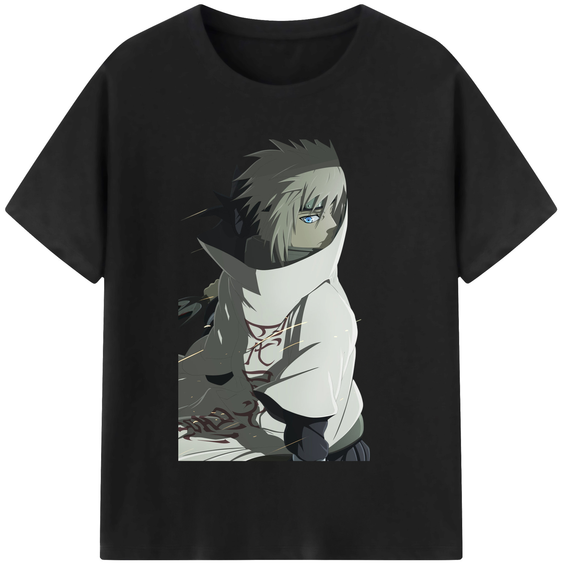（画像用） NARUTO -ナルト- 波風 ミナト Namikaze Minato レディースカジュアルプリントTシャツ（綿100％）