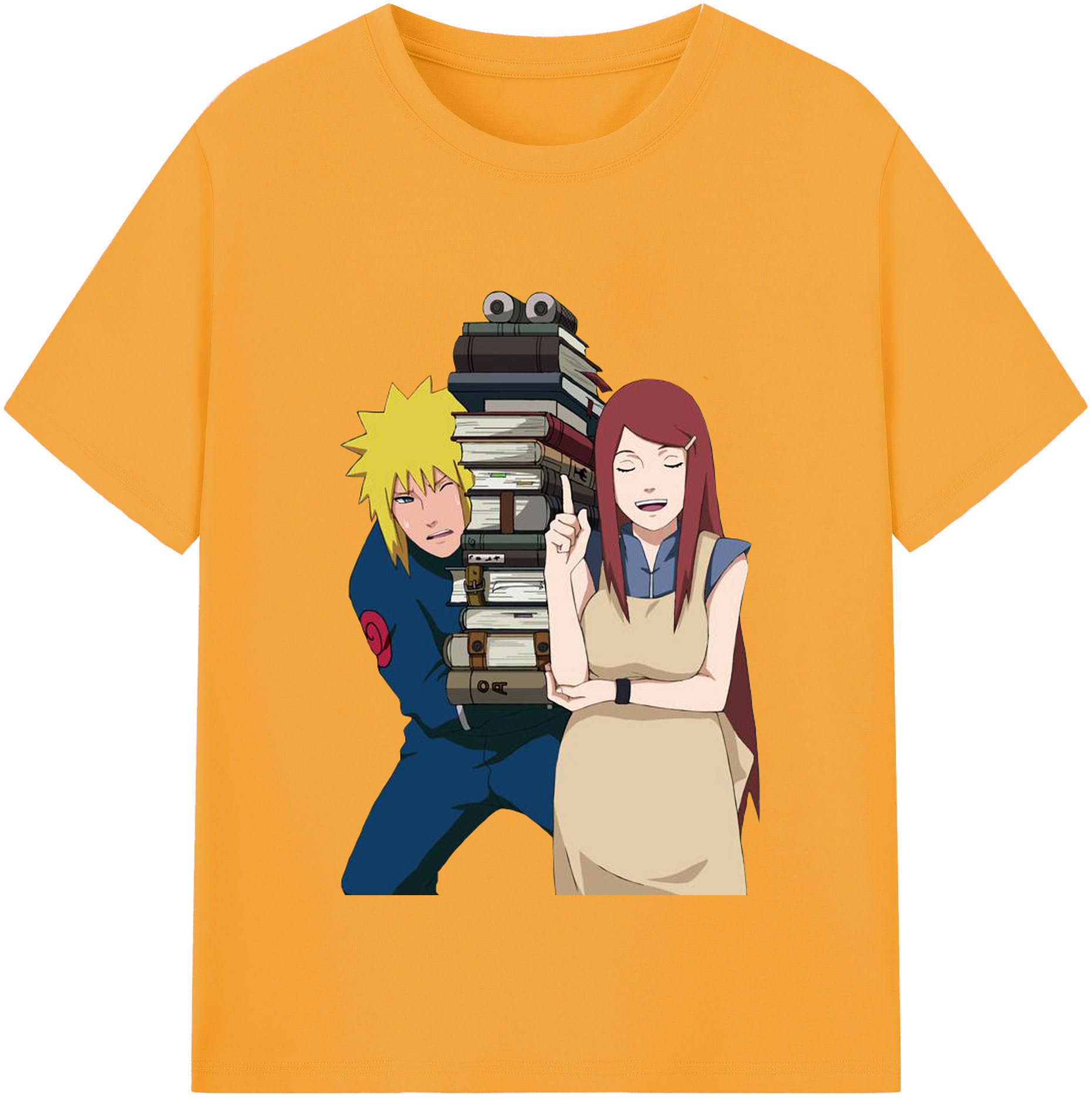 （画像用） NARUTO -ナルト- 波風 ミナト Namikaze Minato レディースカジュアルプリントTシャツ（綿100％）