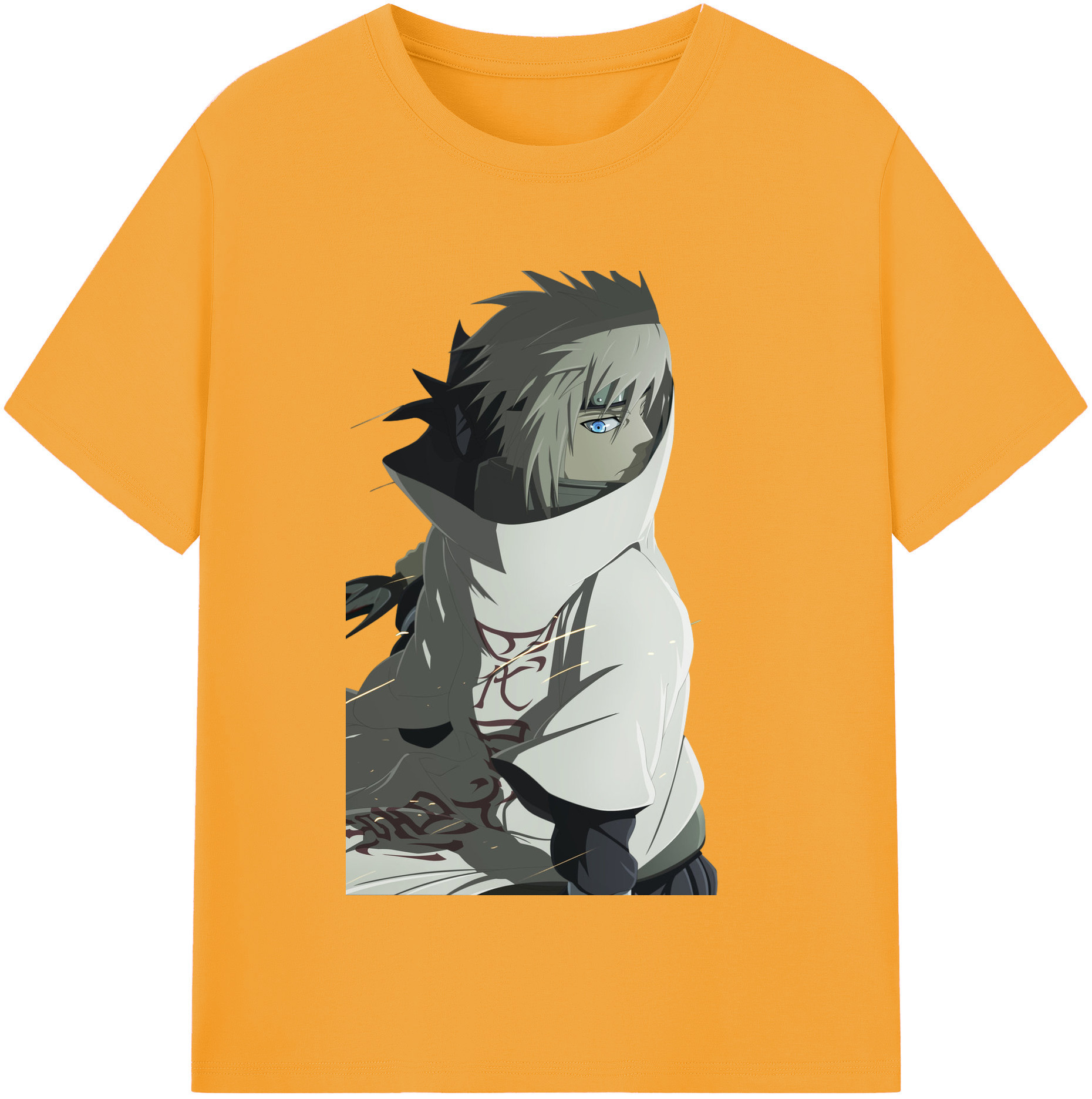 （画像用） NARUTO -ナルト- 波風 ミナト Namikaze Minato レディースカジュアルプリントTシャツ（綿100％）