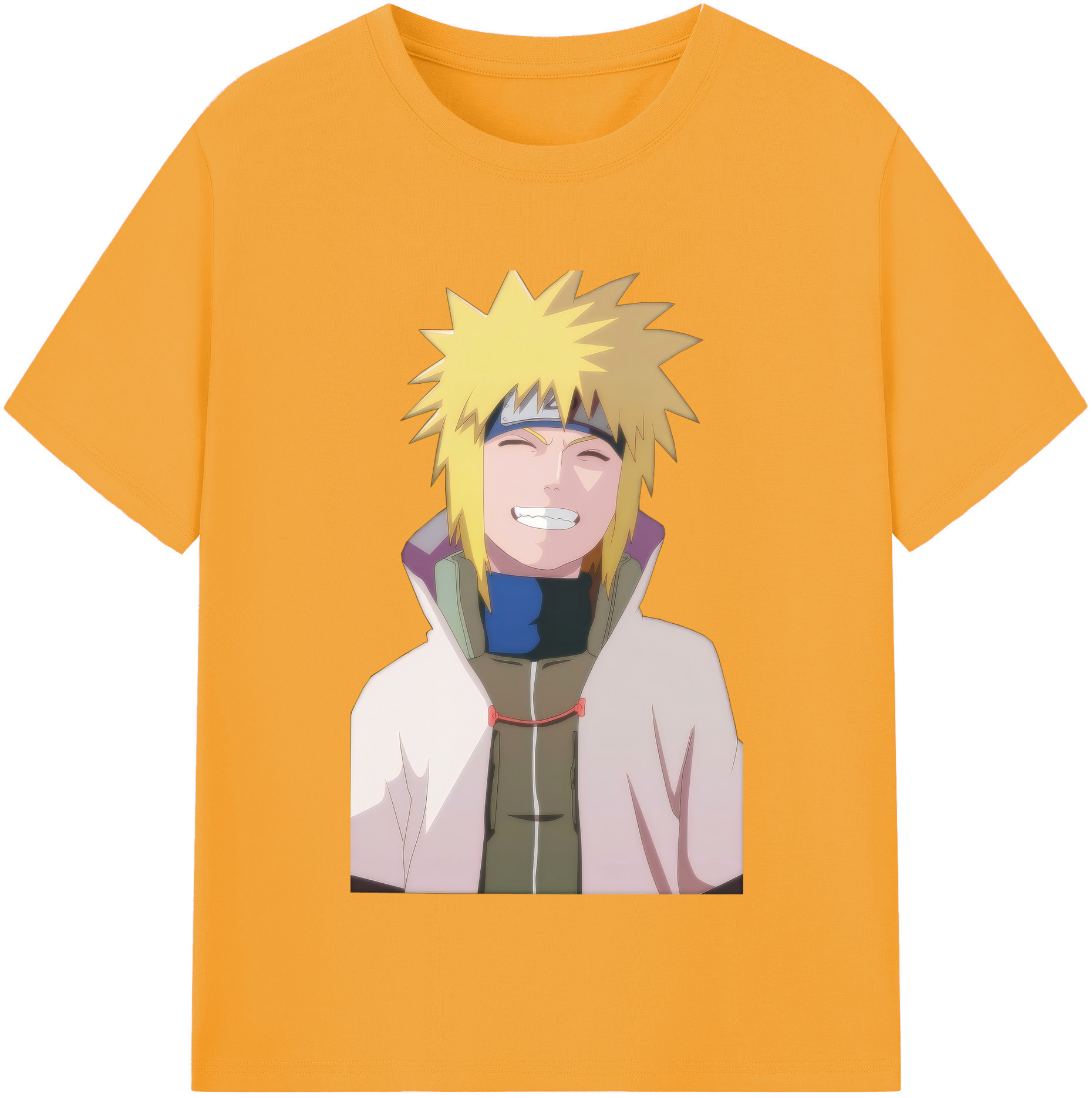 （画像用） NARUTO -ナルト- 波風 ミナト Namikaze Minato レディースカジュアルプリントTシャツ（綿100％）