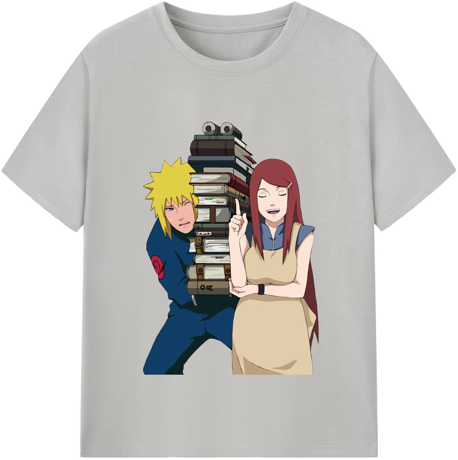 （画像用） NARUTO -ナルト- 波風 ミナト Namikaze Minato レディースカジュアルプリントTシャツ（綿100％）