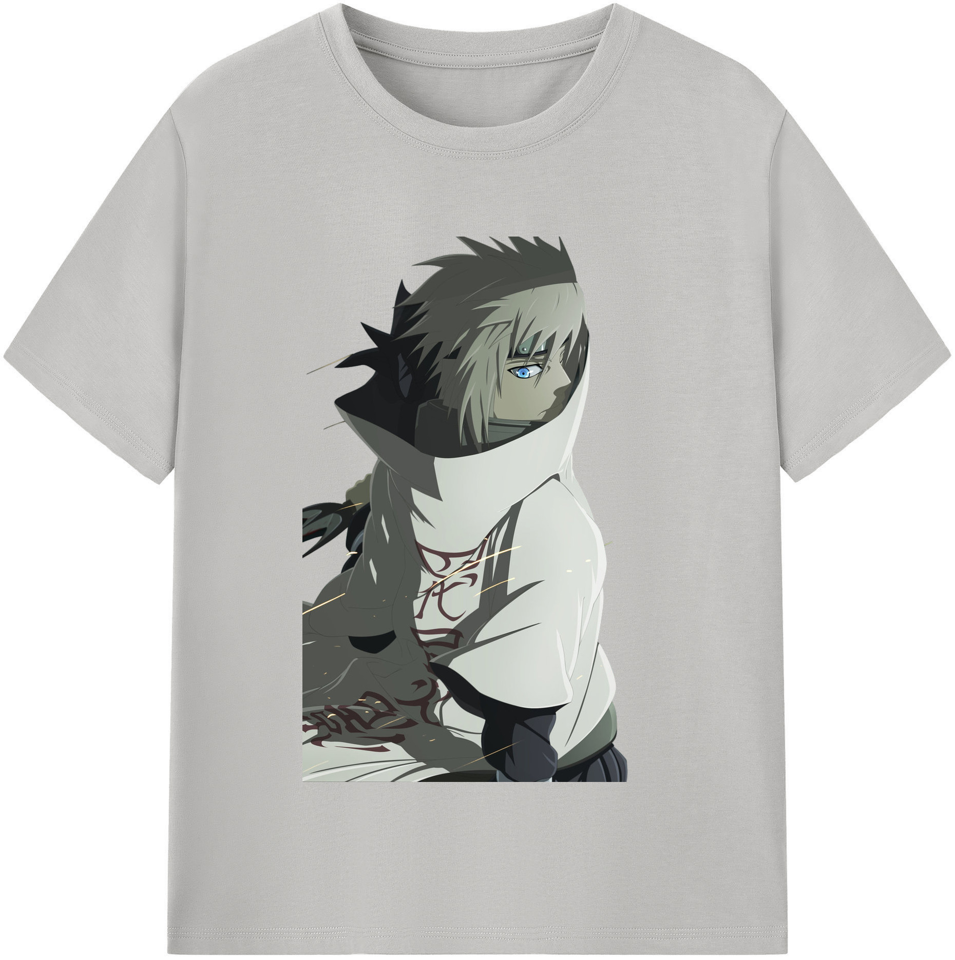 （画像用） NARUTO -ナルト- 波風 ミナト Namikaze Minato レディースカジュアルプリントTシャツ（綿100％）