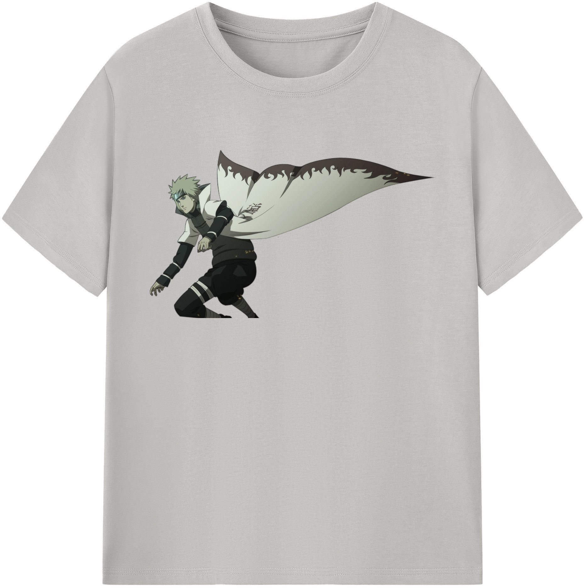 （画像用） NARUTO -ナルト- 波風 ミナト Namikaze Minato レディースカジュアルプリントTシャツ（綿100％）