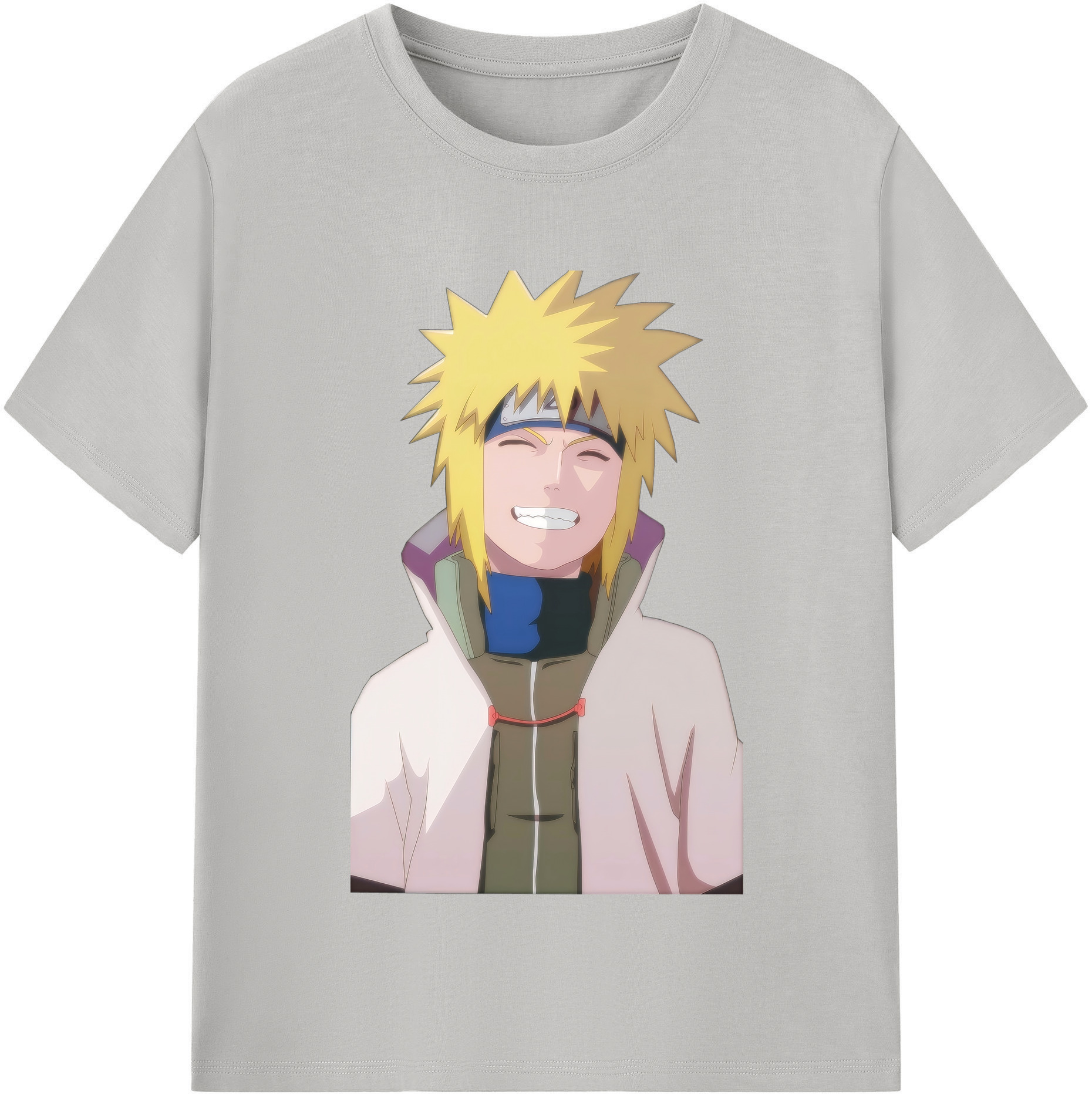 （画像用） NARUTO -ナルト- 波風 ミナト Namikaze Minato レディースカジュアルプリントTシャツ（綿100％）