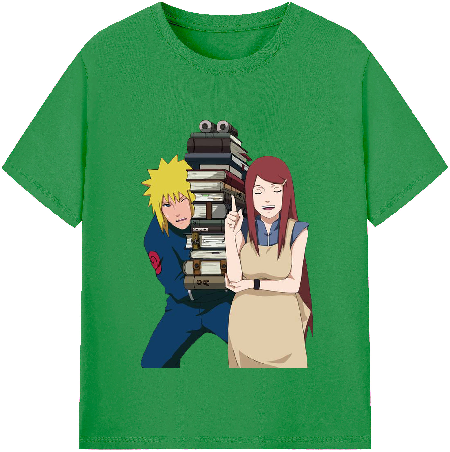 （画像用） NARUTO -ナルト- 波風 ミナト Namikaze Minato レディースカジュアルプリントTシャツ（綿100％）