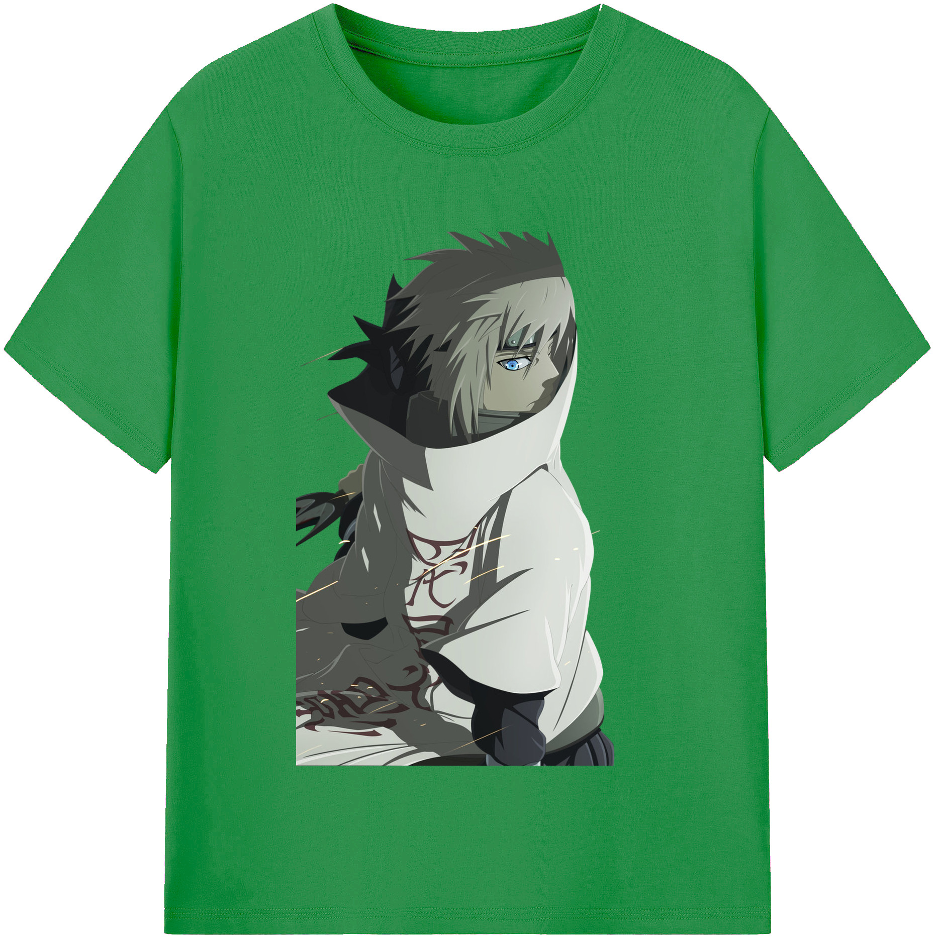 （画像用） NARUTO -ナルト- 波風 ミナト Namikaze Minato レディースカジュアルプリントTシャツ（綿100％）