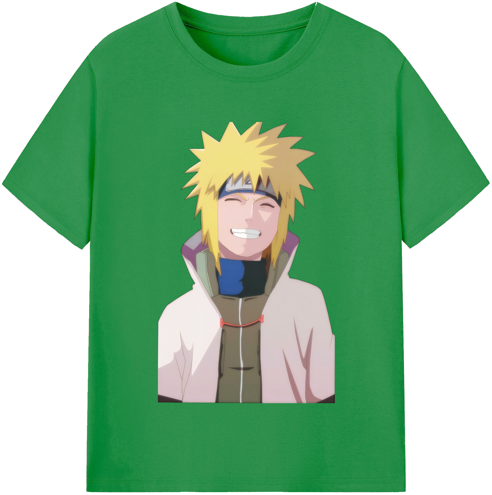（画像用） NARUTO -ナルト- 波風 ミナト Namikaze Minato レディースカジュアルプリントTシャツ（綿100％）