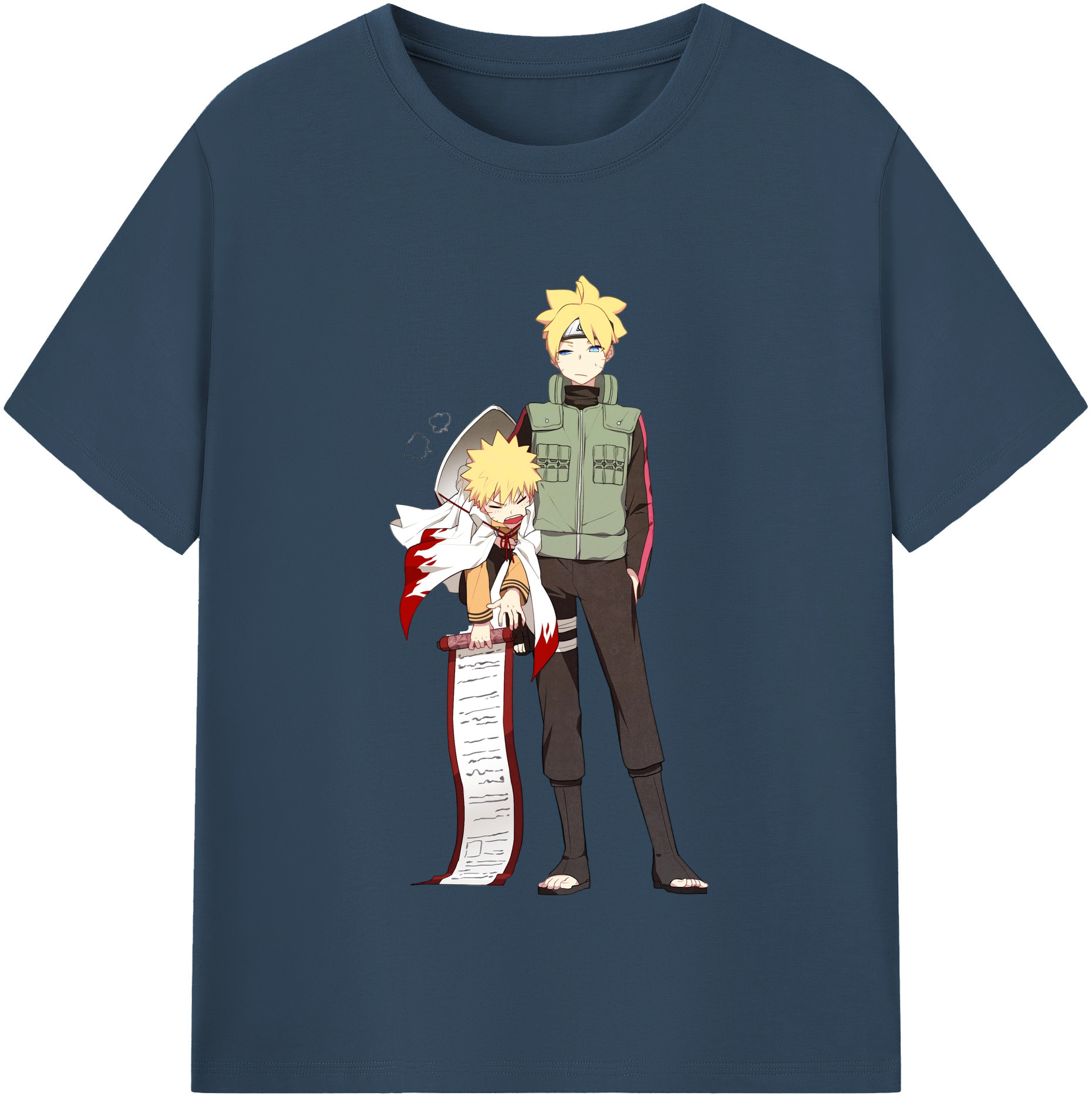 （画像用） NARUTO -ナルト- 波風 ミナト Namikaze Minato レディースカジュアルプリントTシャツ（綿100％）