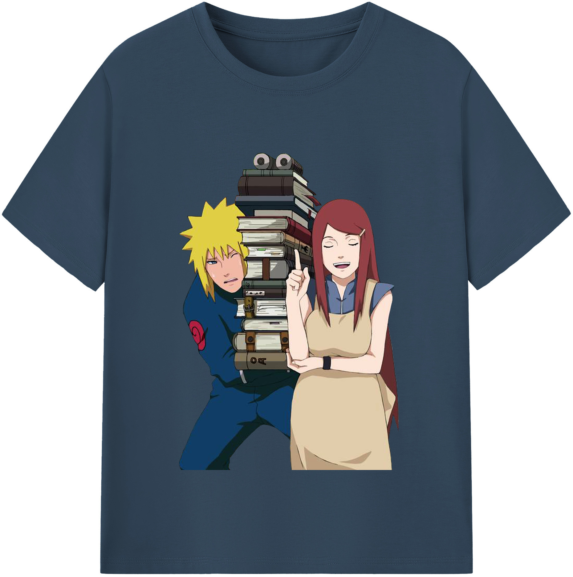 （画像用） NARUTO -ナルト- 波風 ミナト Namikaze Minato レディースカジュアルプリントTシャツ（綿100％）