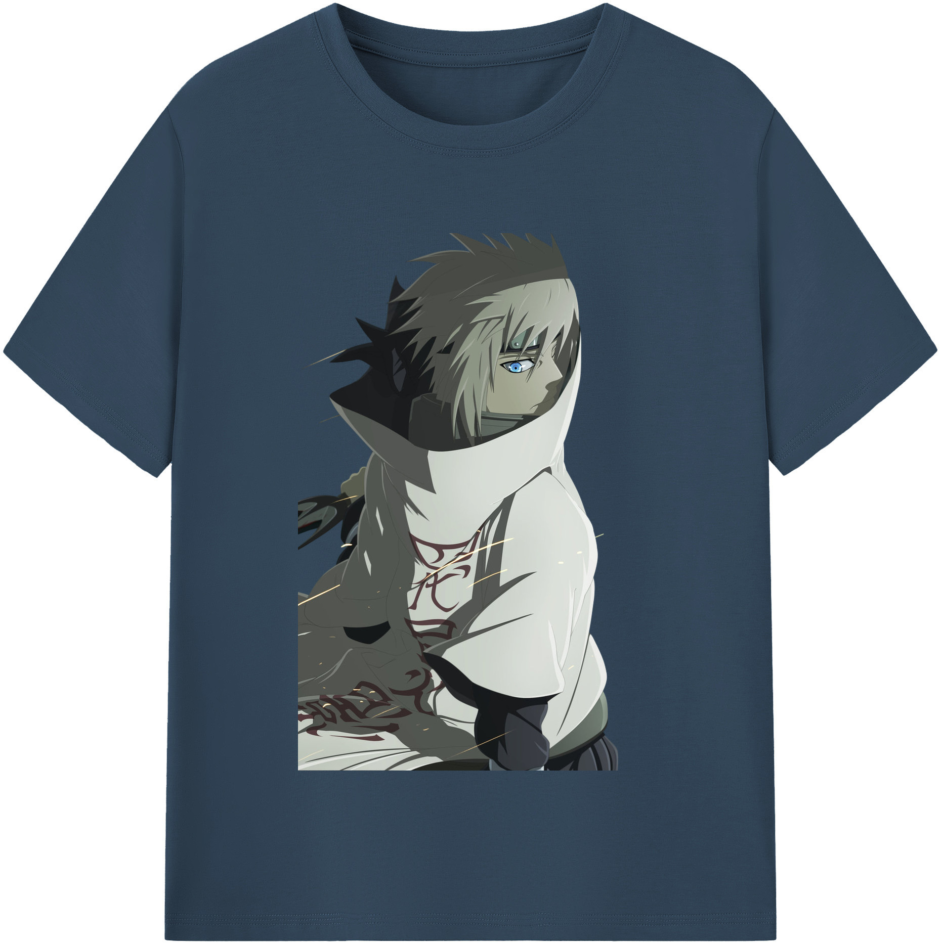 （画像用） NARUTO -ナルト- 波風 ミナト Namikaze Minato レディースカジュアルプリントTシャツ（綿100％）