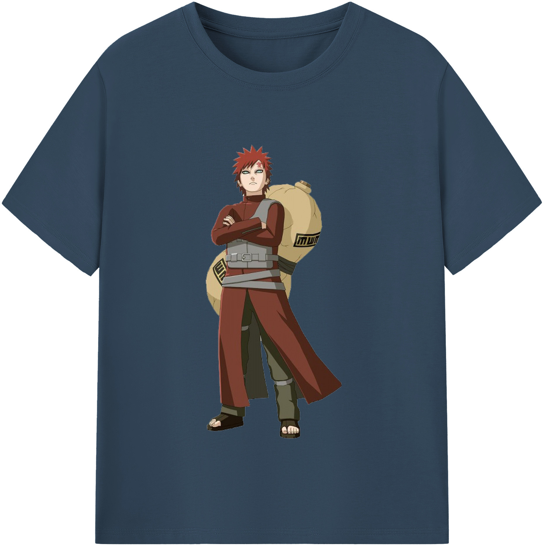 （画像用） NARUTO -ナルト- ガアラ Gaara レディースカジュアルプリントTシャツ（綿100％）