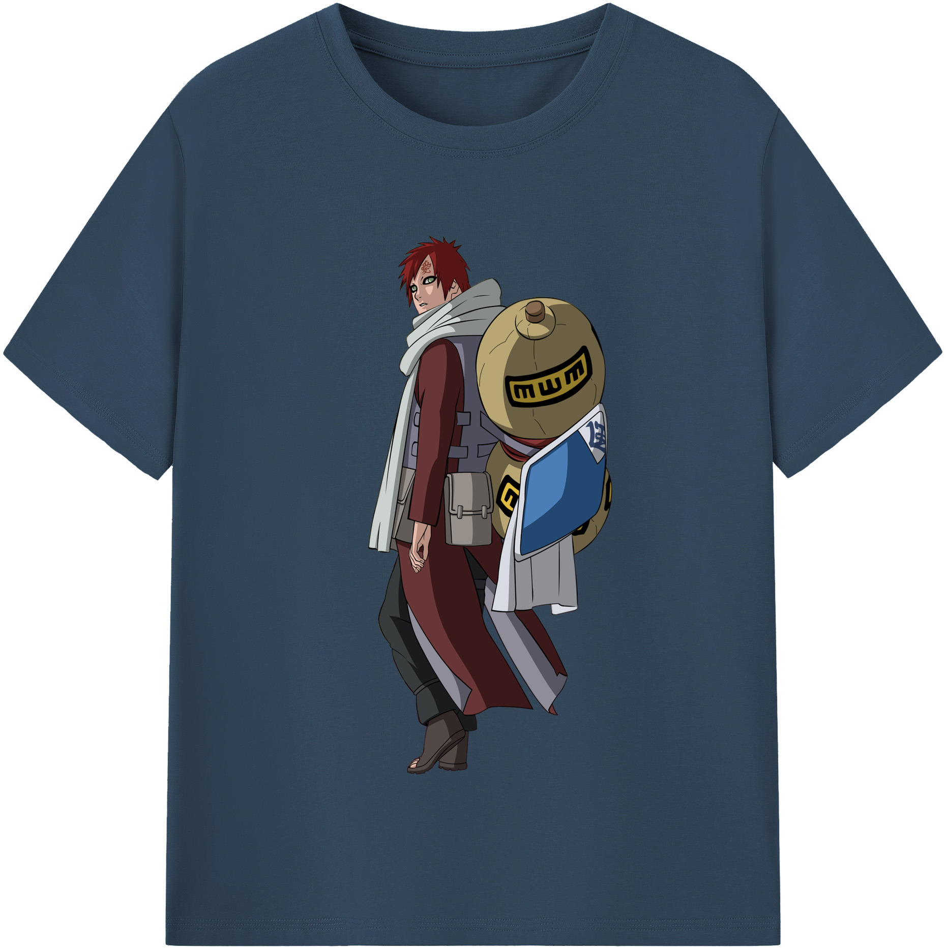 （画像用） NARUTO -ナルト- ガアラ Gaara レディースカジュアルプリントTシャツ（綿100％）