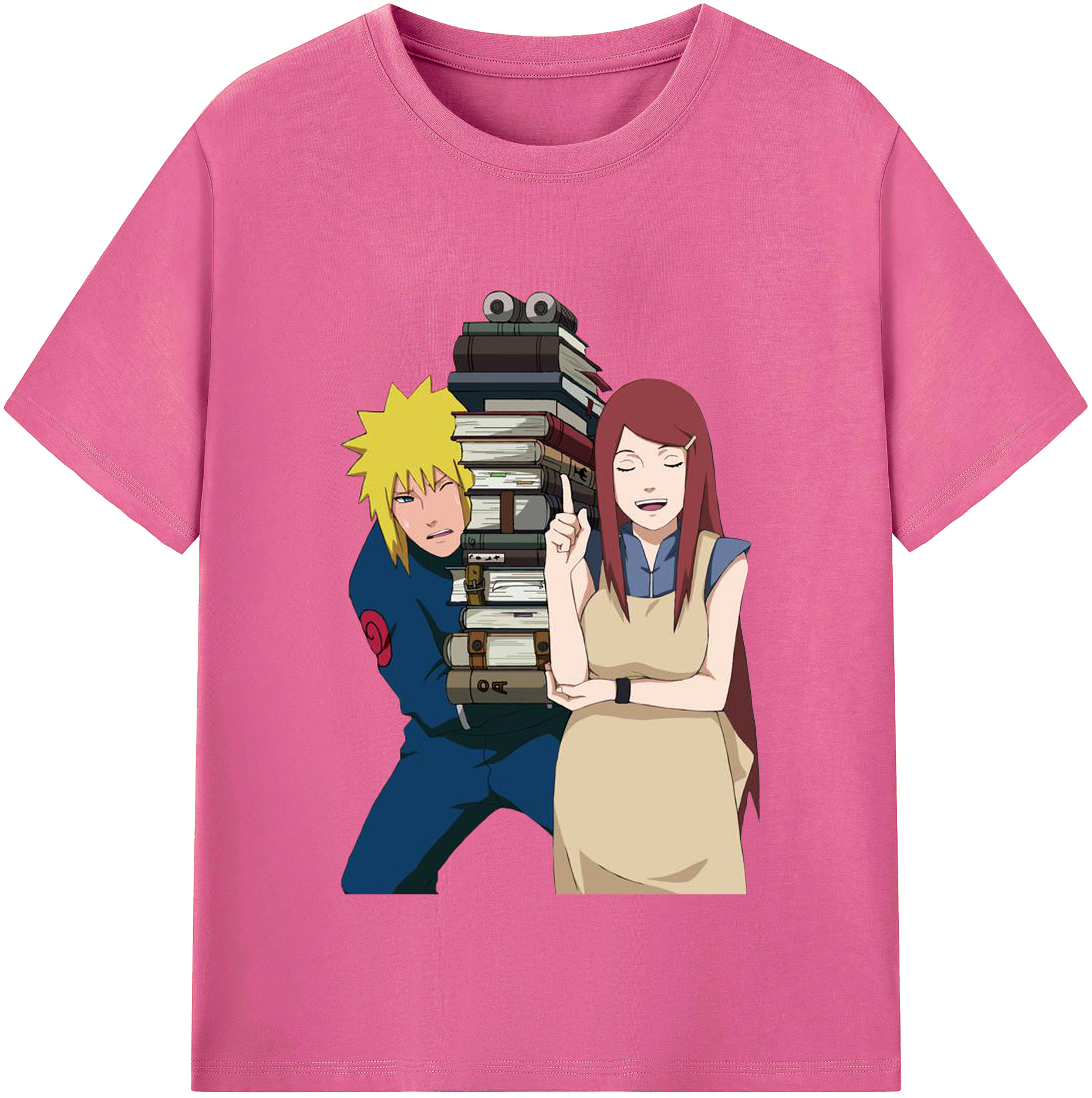 （画像用） NARUTO -ナルト- 波風 ミナト Namikaze Minato レディースカジュアルプリントTシャツ（綿100％）