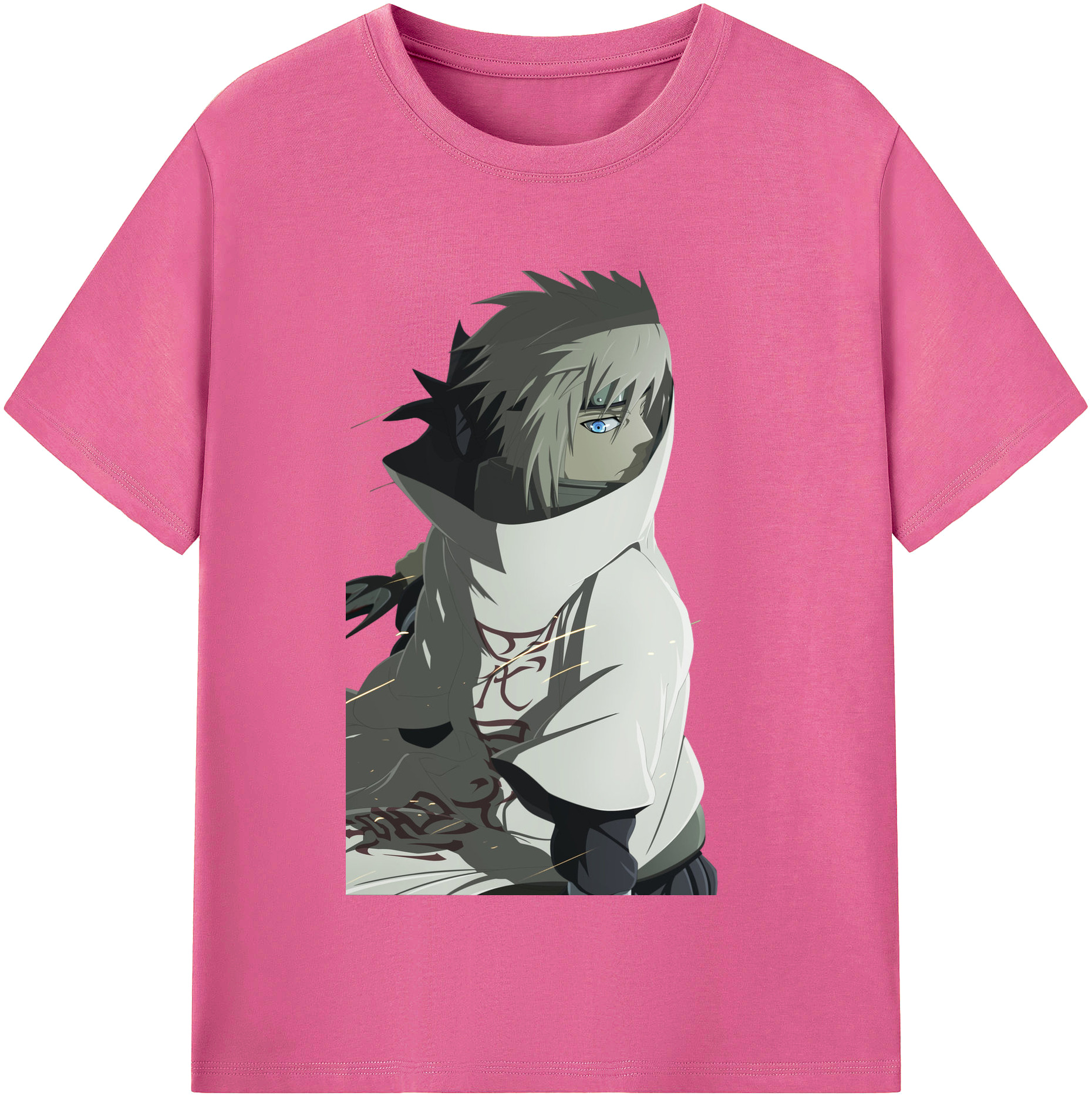 （画像用） NARUTO -ナルト- 波風 ミナト Namikaze Minato レディースカジュアルプリントTシャツ（綿100％）