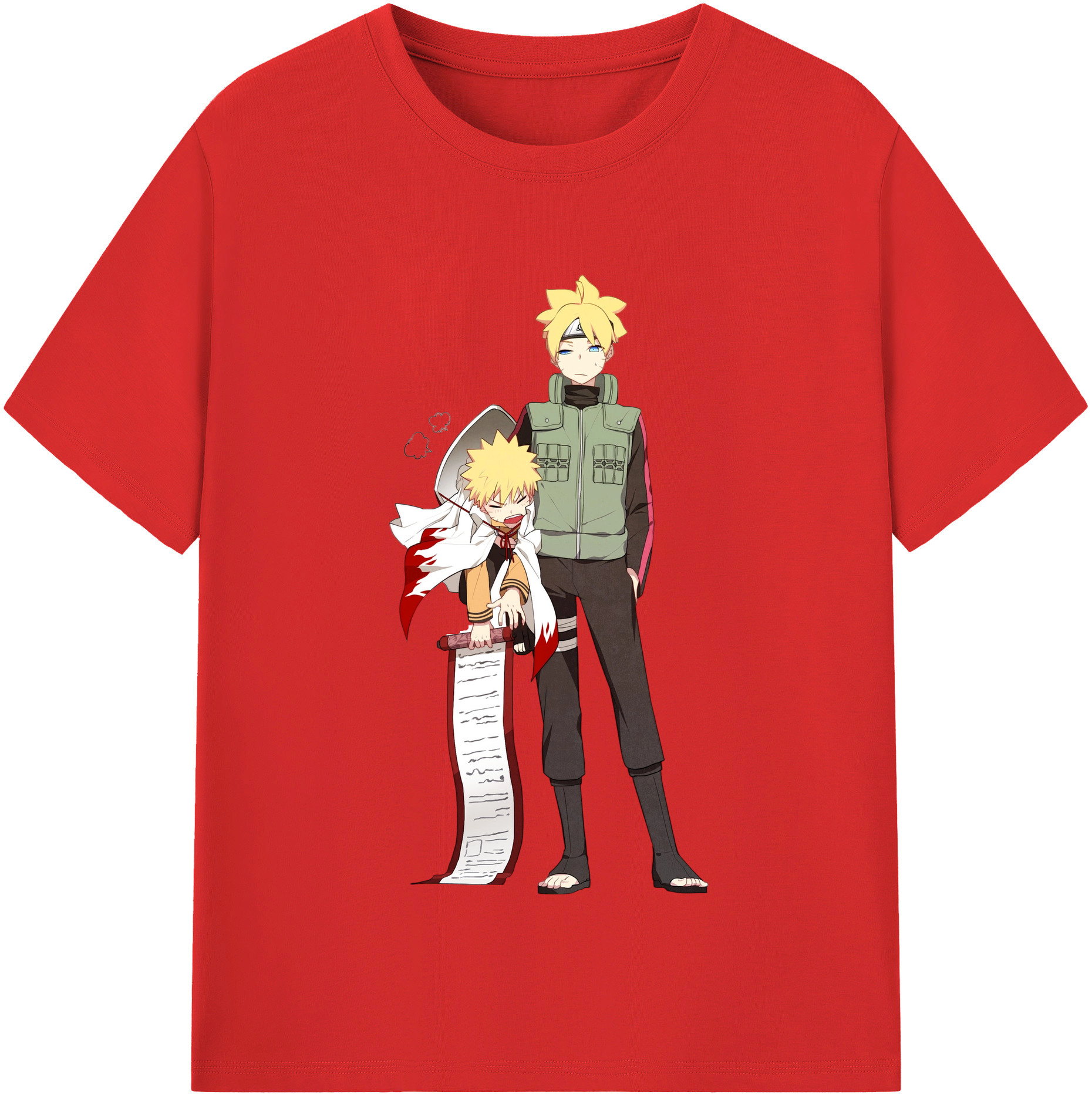 （画像用） NARUTO -ナルト- 波風 ミナト Namikaze Minato レディースカジュアルプリントTシャツ（綿100％）