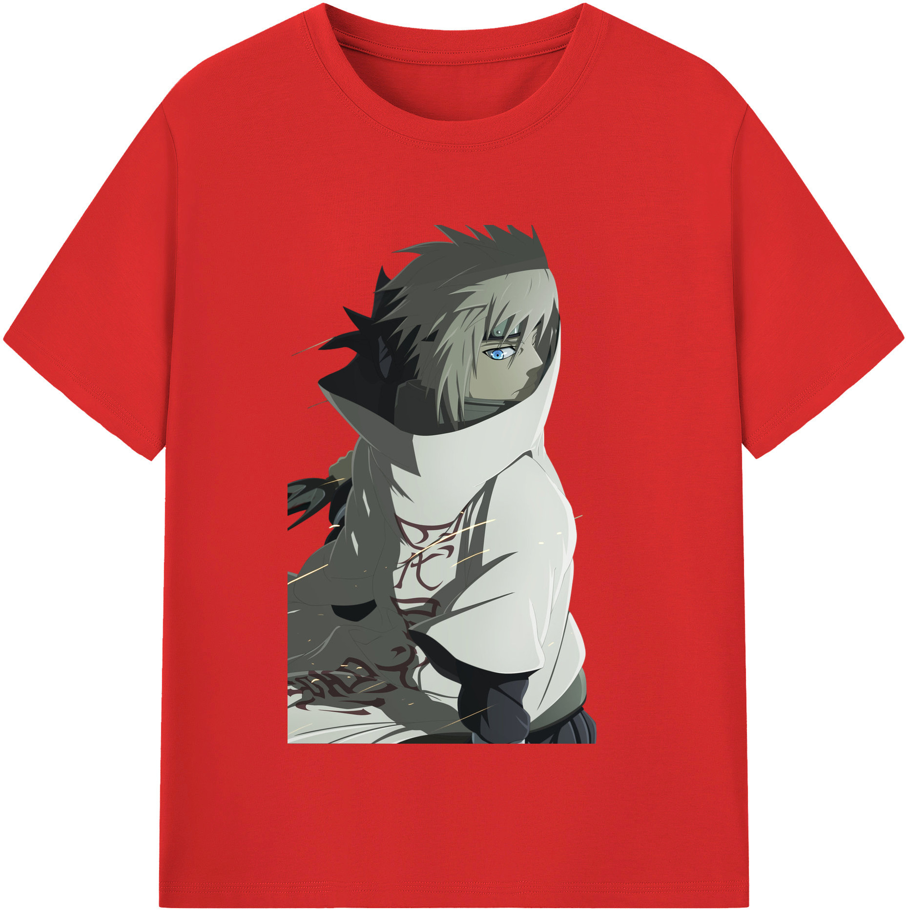 （画像用） NARUTO -ナルト- 波風 ミナト Namikaze Minato レディースカジュアルプリントTシャツ（綿100％）