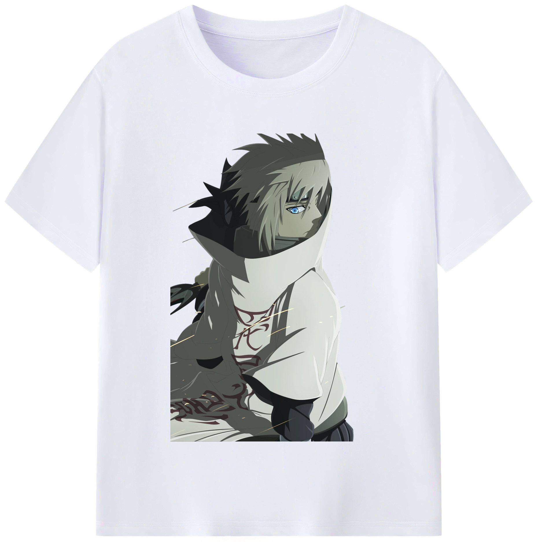 （画像用） NARUTO -ナルト- 波風 ミナト Namikaze Minato レディースカジュアルプリントTシャツ（綿100％）