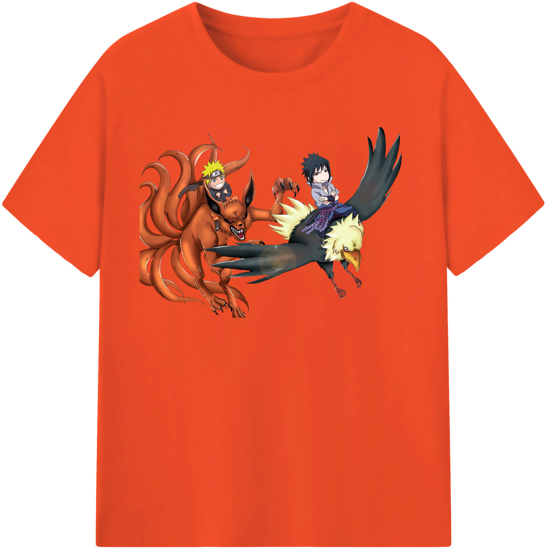 （画像用） NARUTO -ナルト- うずまき ナルト Uzumaki Naruto 綿100％半袖Tシャツ（フロントプリント）