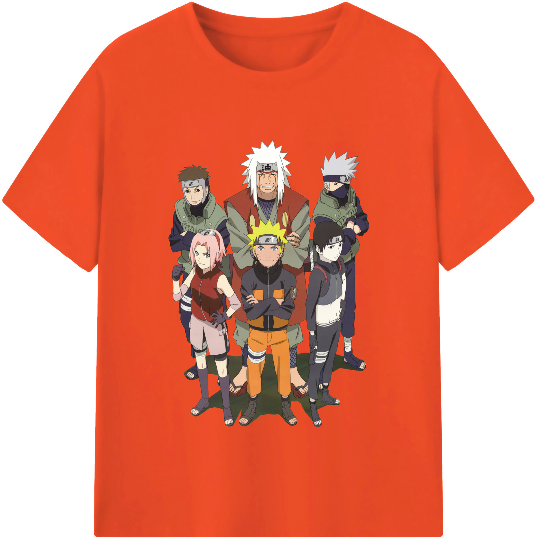 （画像用） NARUTO -ナルト- うずまき ナルト Uzumaki Naruto 綿100％半袖Tシャツ（フロントプリント）