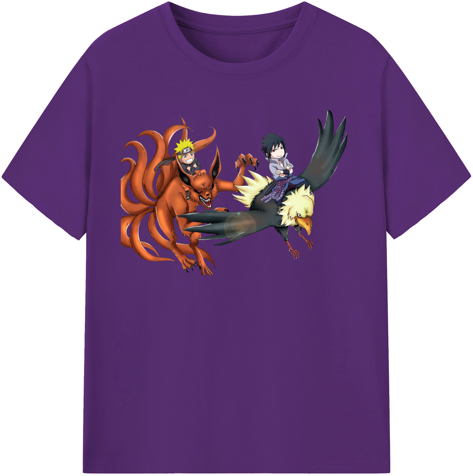 （画像用） NARUTO -ナルト- うずまき ナルト Uzumaki Naruto 綿100％半袖Tシャツ（フロントプリント）