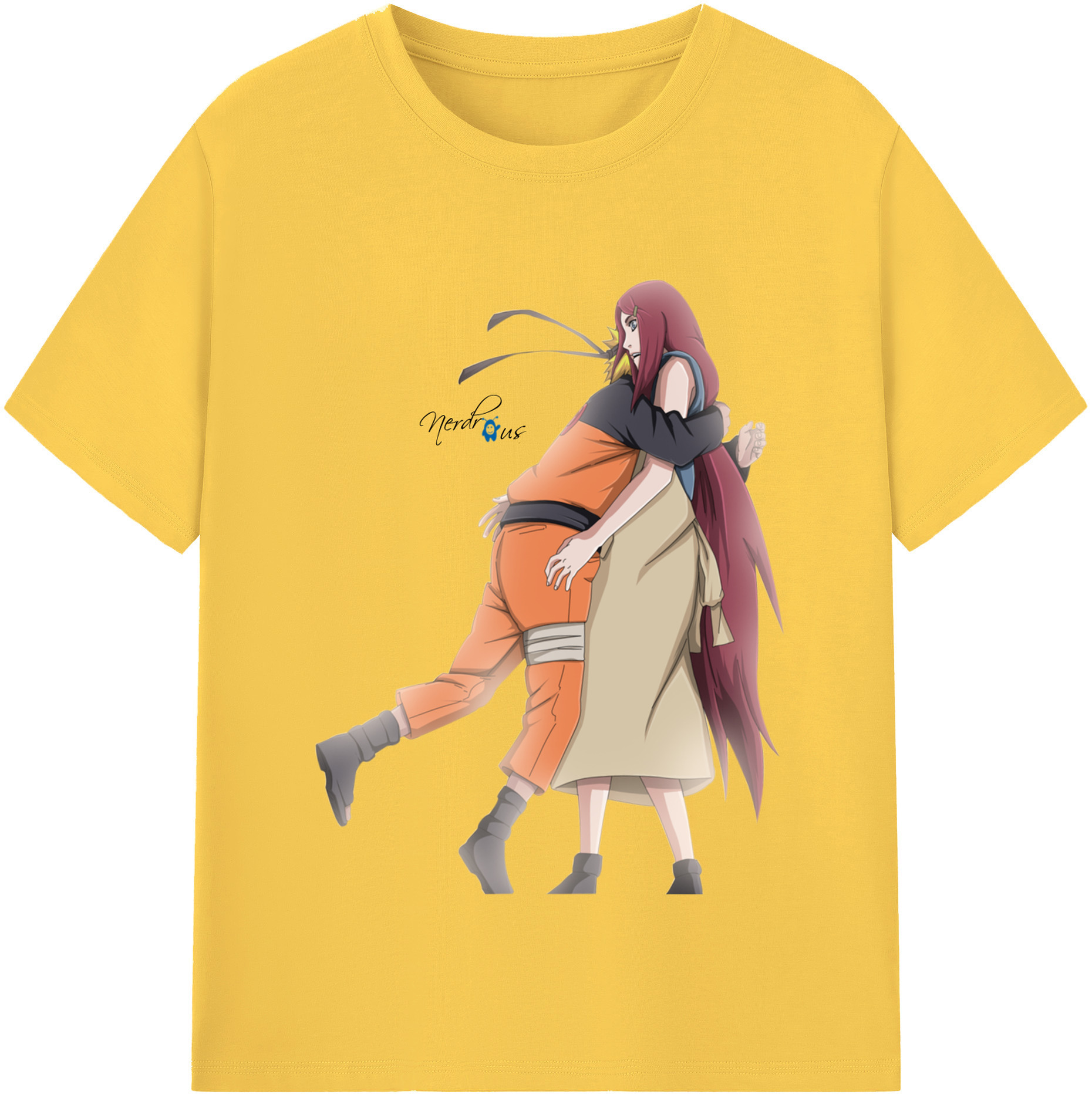 （画像用） NARUTO -ナルト- うずまき ナルト Uzumaki Naruto 綿100％半袖Tシャツ（フロントプリント）