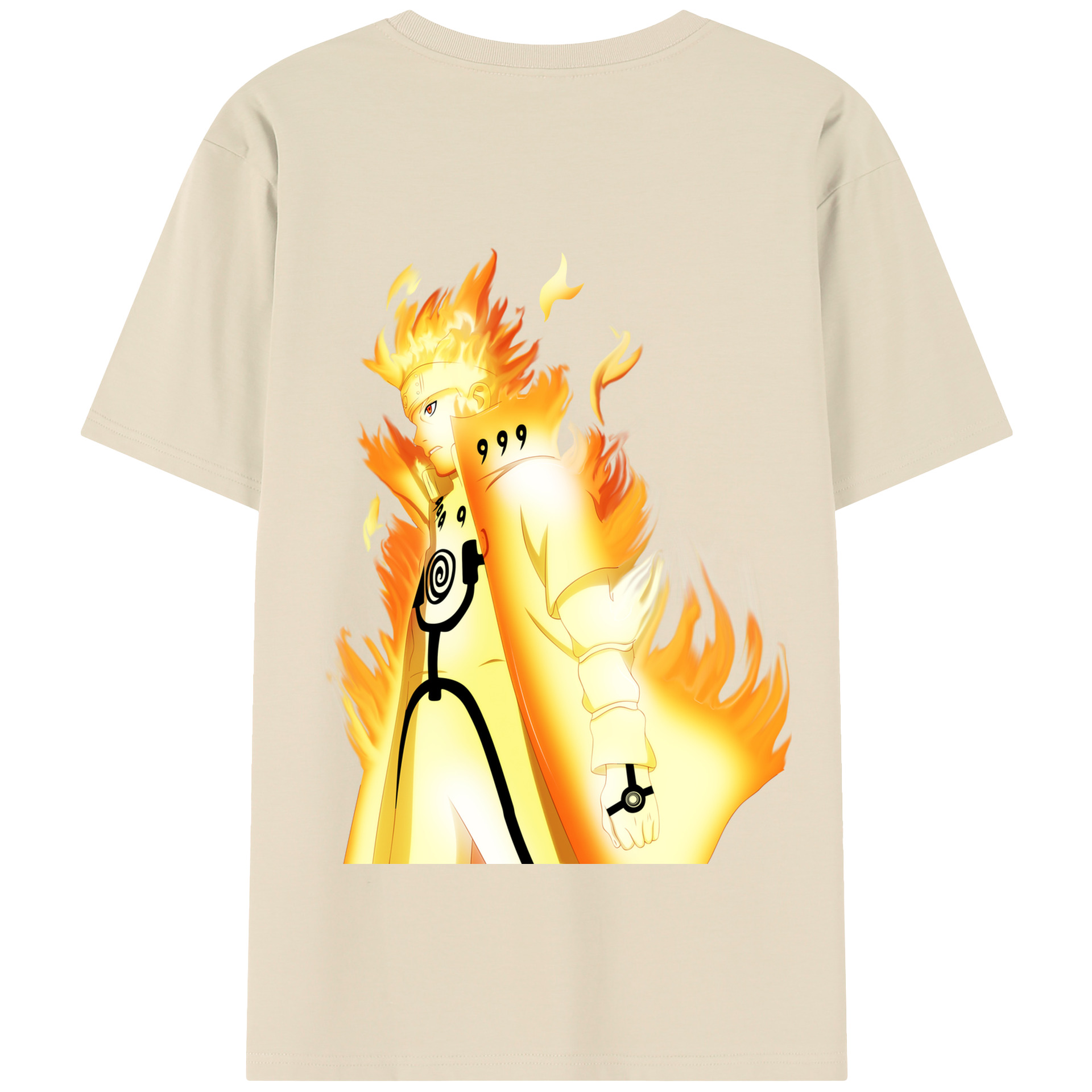 （画像用） NARUTO -ナルト- うずまき ナルト Uzumaki Naruto 綿100％半袖Tシャツ（背面プリント）