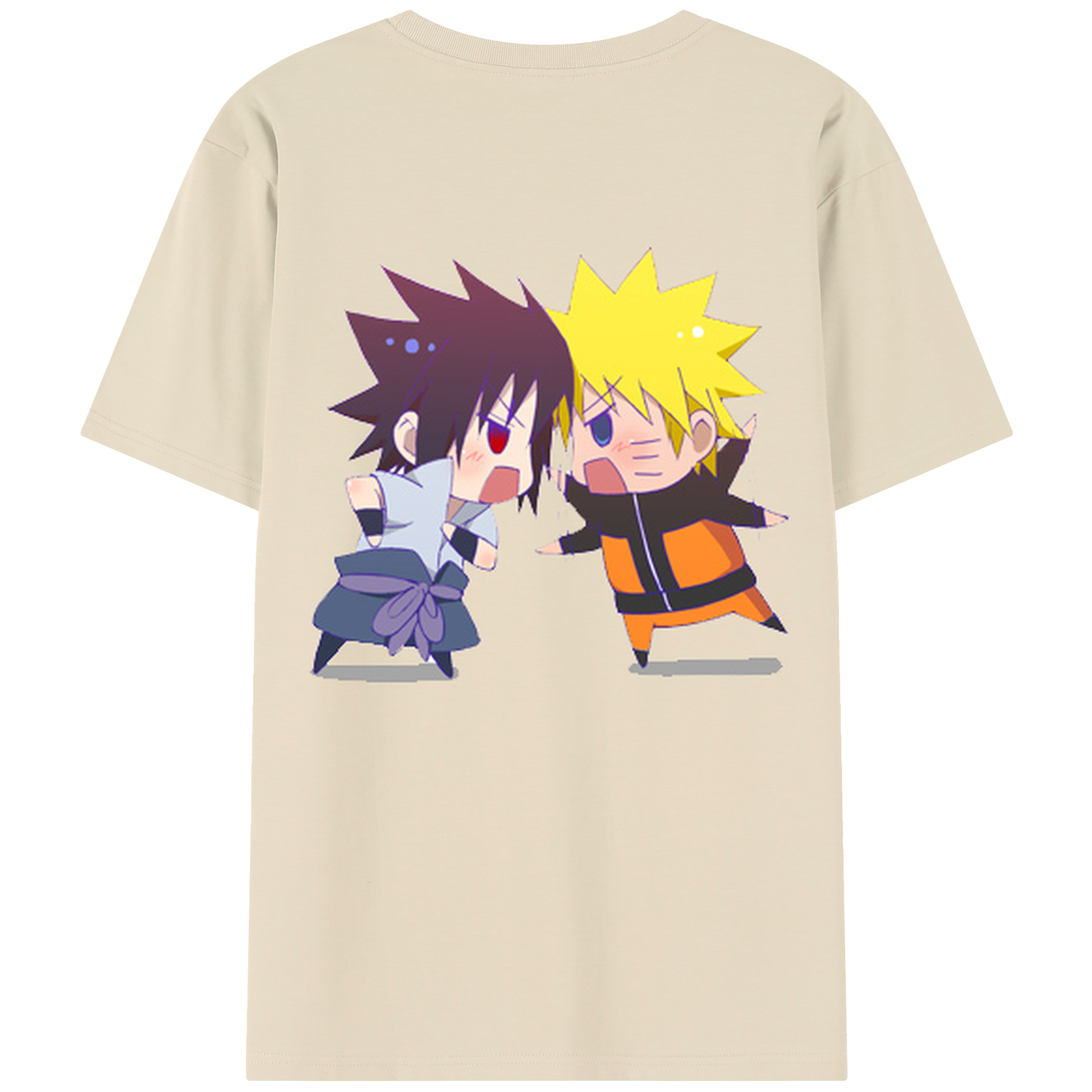 （画像用） NARUTO -ナルト- うずまき ナルト Uzumaki Naruto 綿100％半袖Tシャツ（背面プリント）