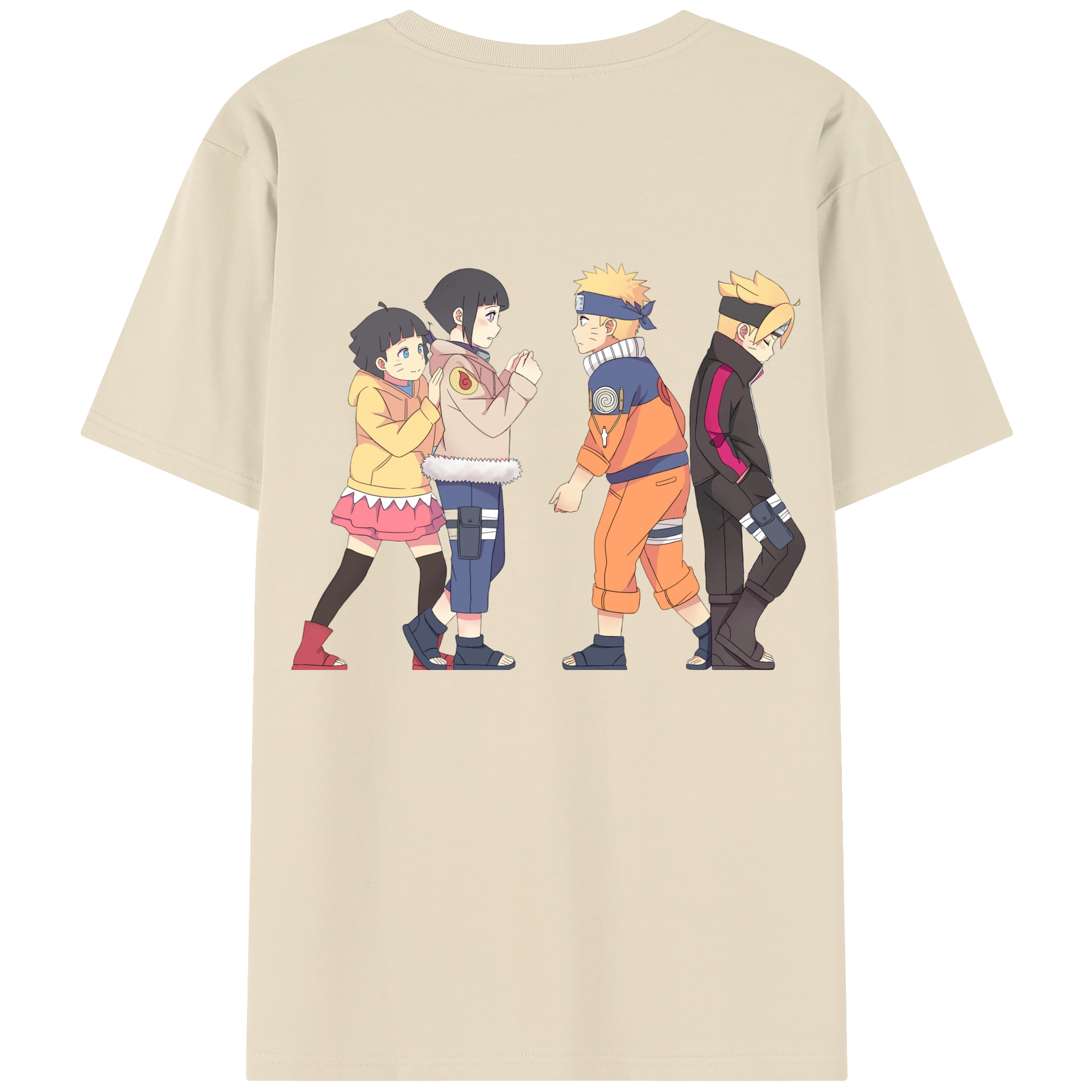 （画像用） NARUTO -ナルト- うずまき ナルト Uzumaki Naruto 綿100％半袖Tシャツ（背面プリント）