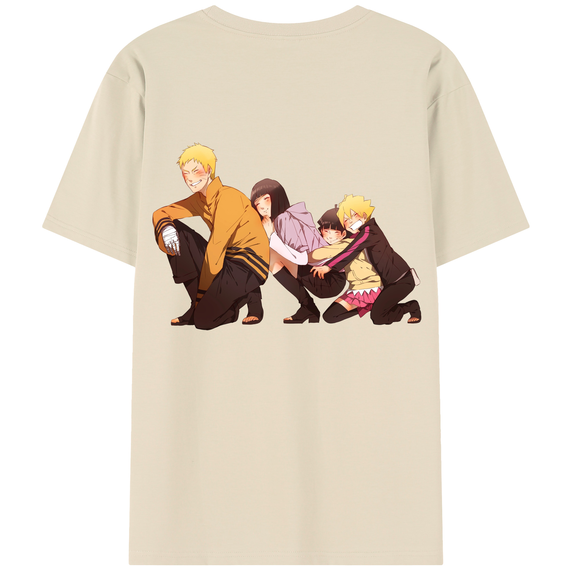 （画像用） NARUTO -ナルト- うずまき ナルト Uzumaki Naruto 綿100％半袖Tシャツ（背面プリント）