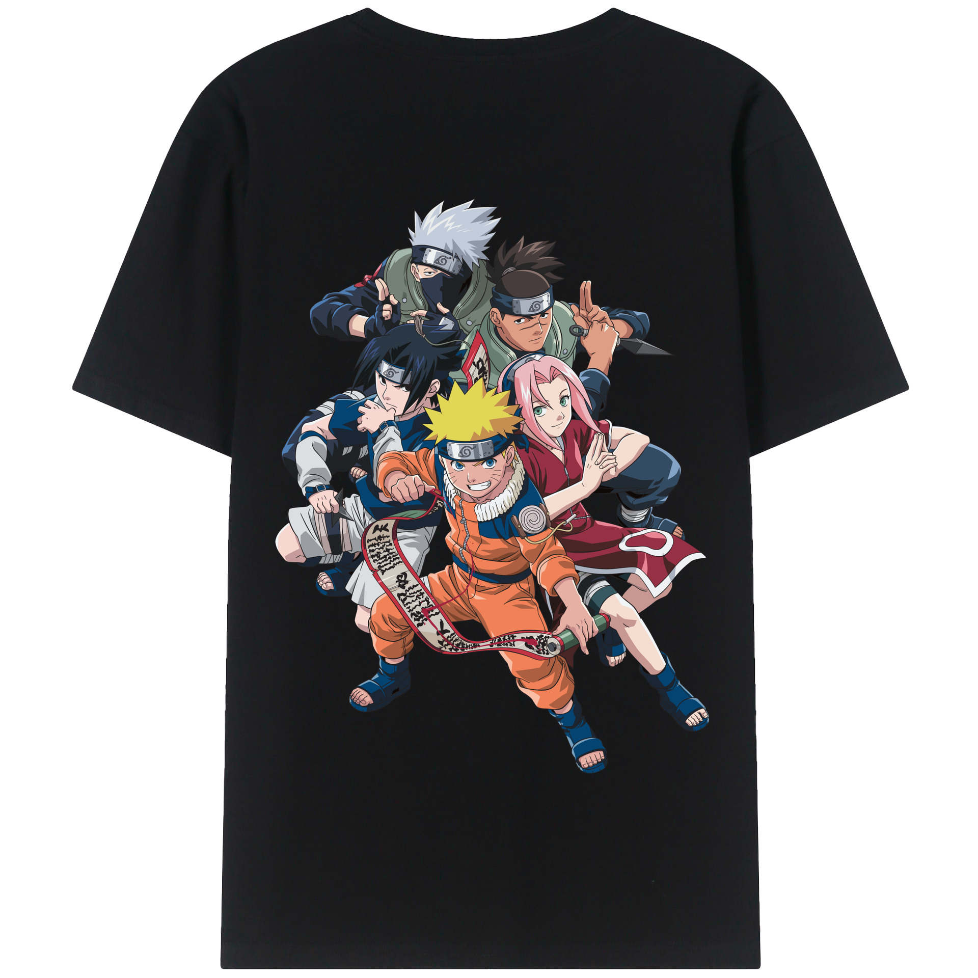 （画像用） NARUTO -ナルト- うずまき ナルト Uzumaki Naruto 綿100％半袖Tシャツ（背面プリント）