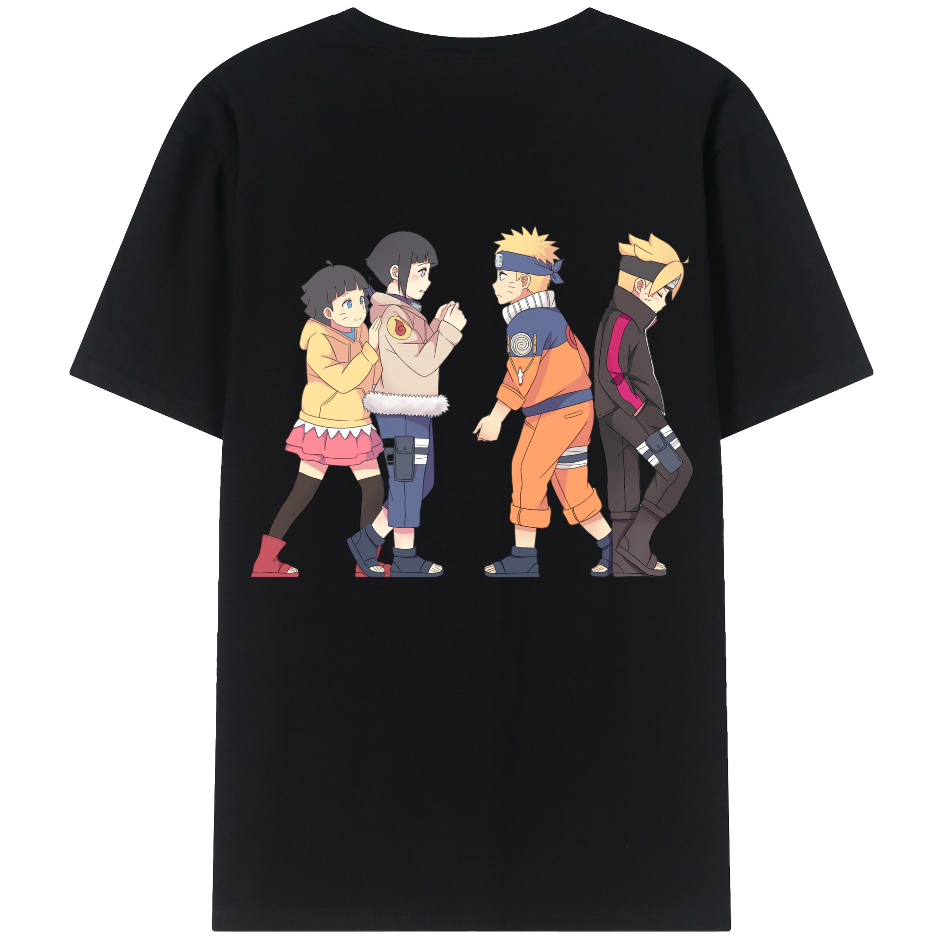 （画像用） NARUTO -ナルト- うずまき ナルト Uzumaki Naruto 綿100％半袖Tシャツ（背面プリント）