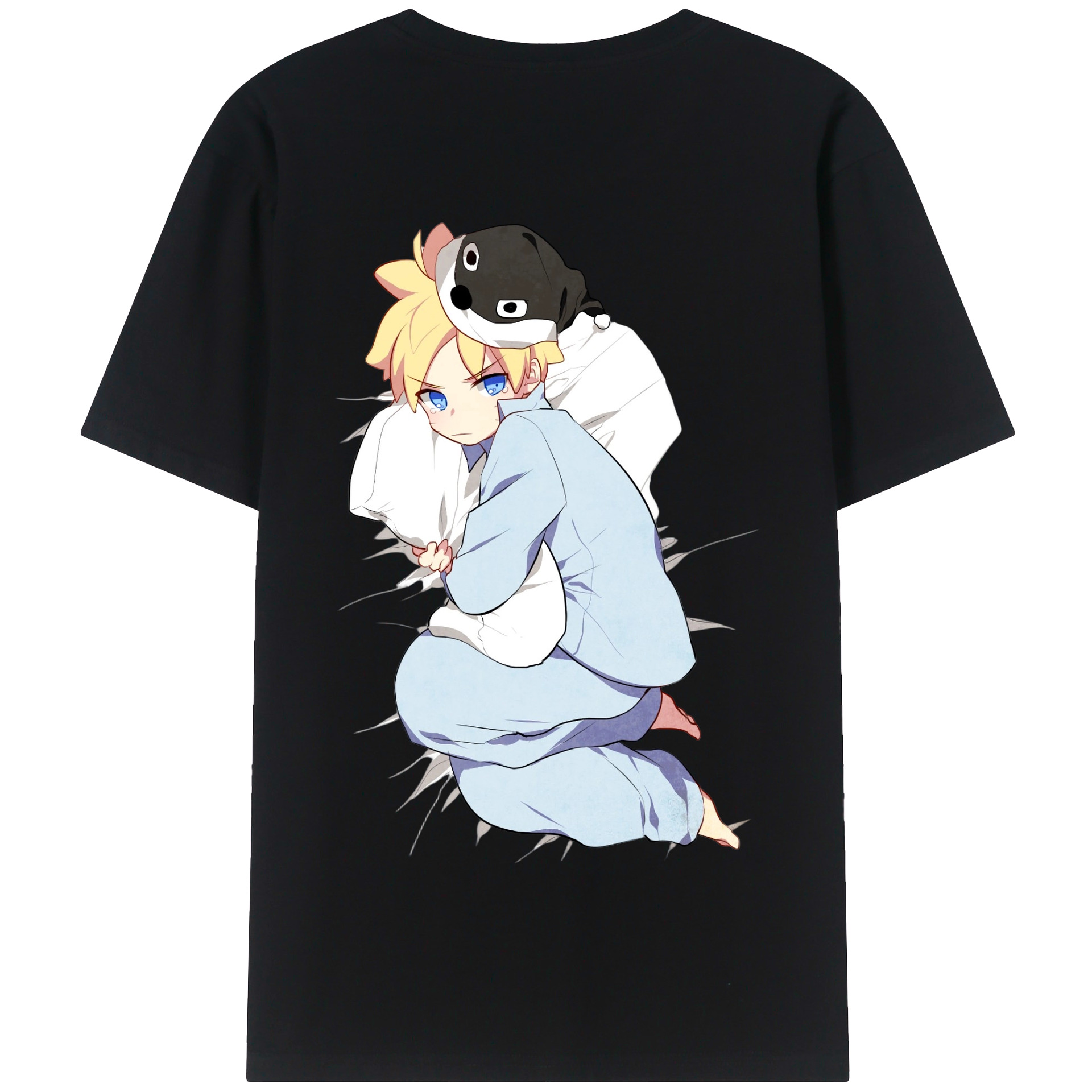 （画像用） NARUTO -ナルト- うずまき ナルト Uzumaki Naruto 綿100％半袖Tシャツ（背面プリント）