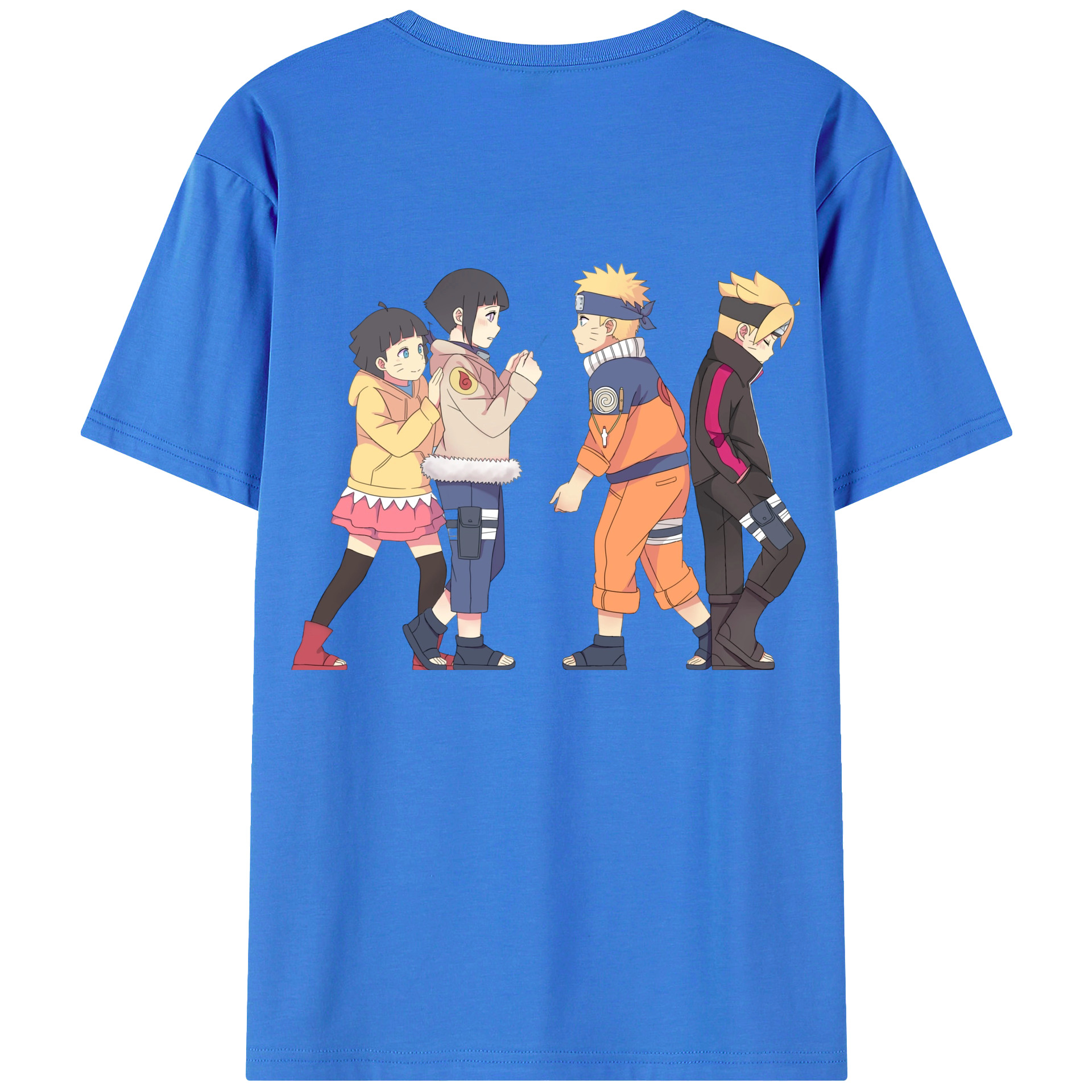 （画像用） NARUTO -ナルト- うずまき ナルト Uzumaki Naruto 綿100％半袖Tシャツ（背面プリント）