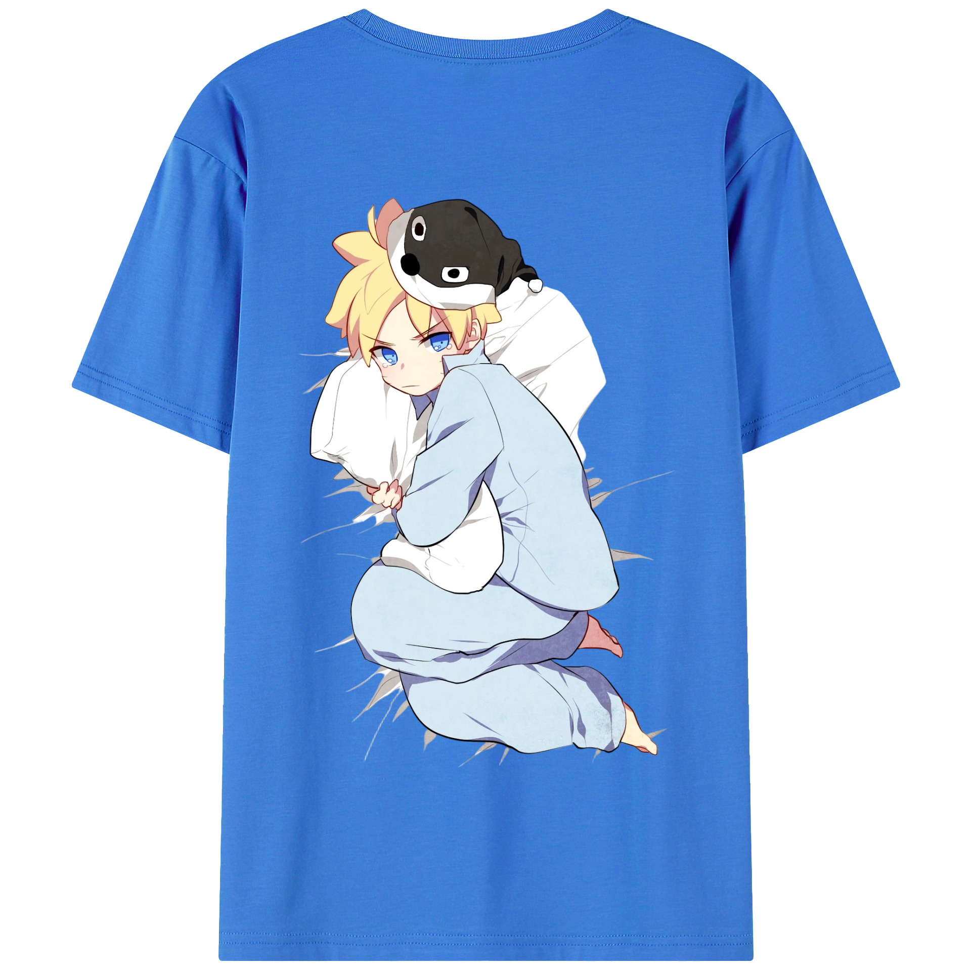 （画像用） NARUTO -ナルト- うずまき ナルト Uzumaki Naruto 綿100％半袖Tシャツ（背面プリント）