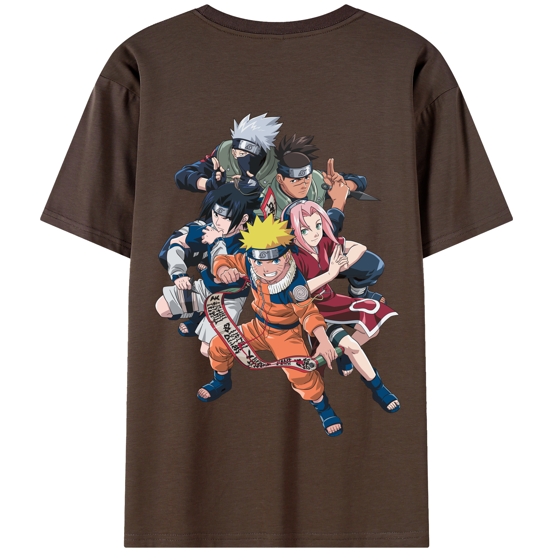 （画像用） NARUTO -ナルト- うずまき ナルト Uzumaki Naruto 綿100％半袖Tシャツ（背面プリント）