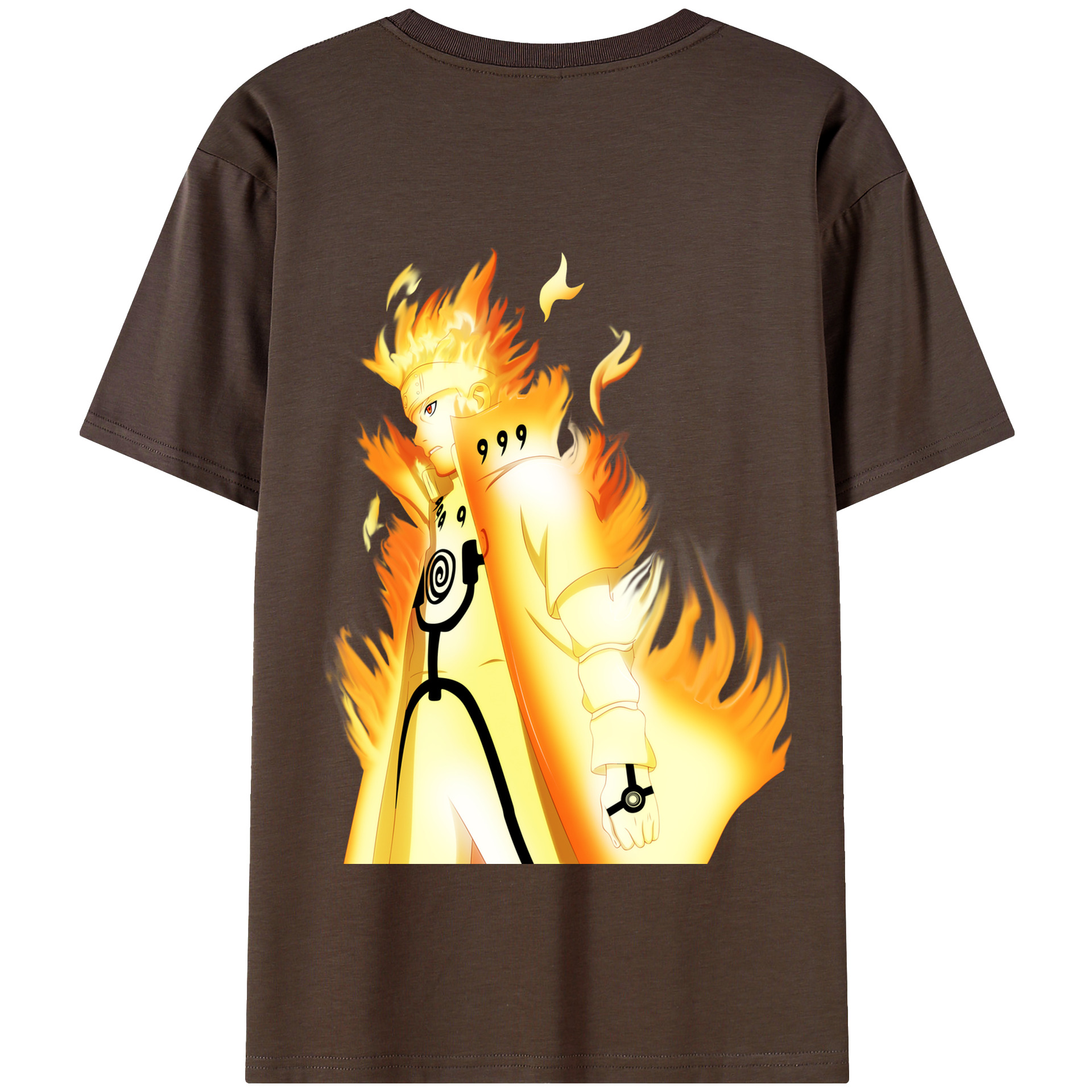 （画像用） NARUTO -ナルト- うずまき ナルト Uzumaki Naruto 綿100％半袖Tシャツ（背面プリント）