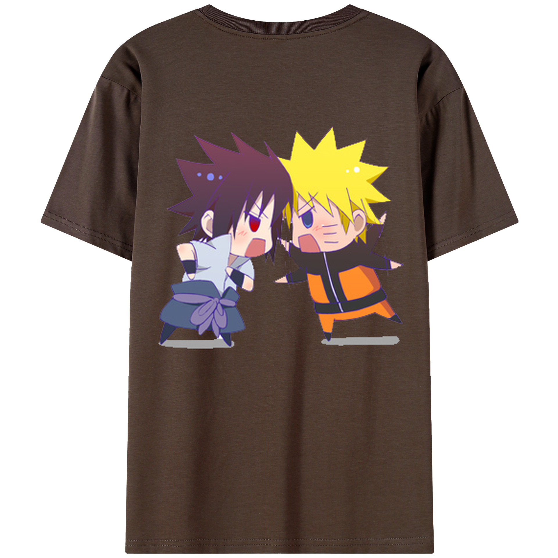 （画像用） NARUTO -ナルト- うずまき ナルト Uzumaki Naruto 綿100％半袖Tシャツ（背面プリント）