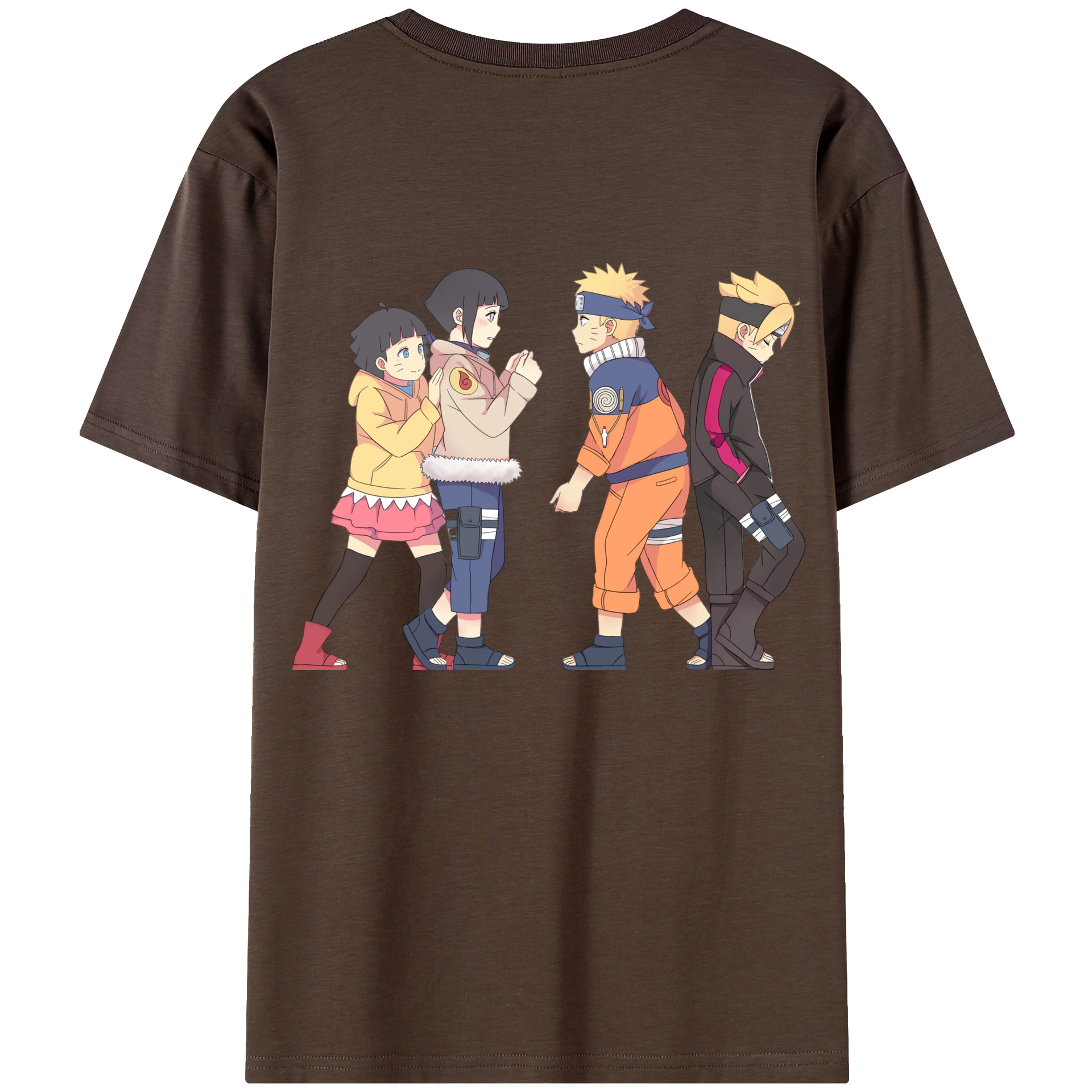 （画像用） NARUTO -ナルト- うずまき ナルト Uzumaki Naruto 綿100％半袖Tシャツ（背面プリント）