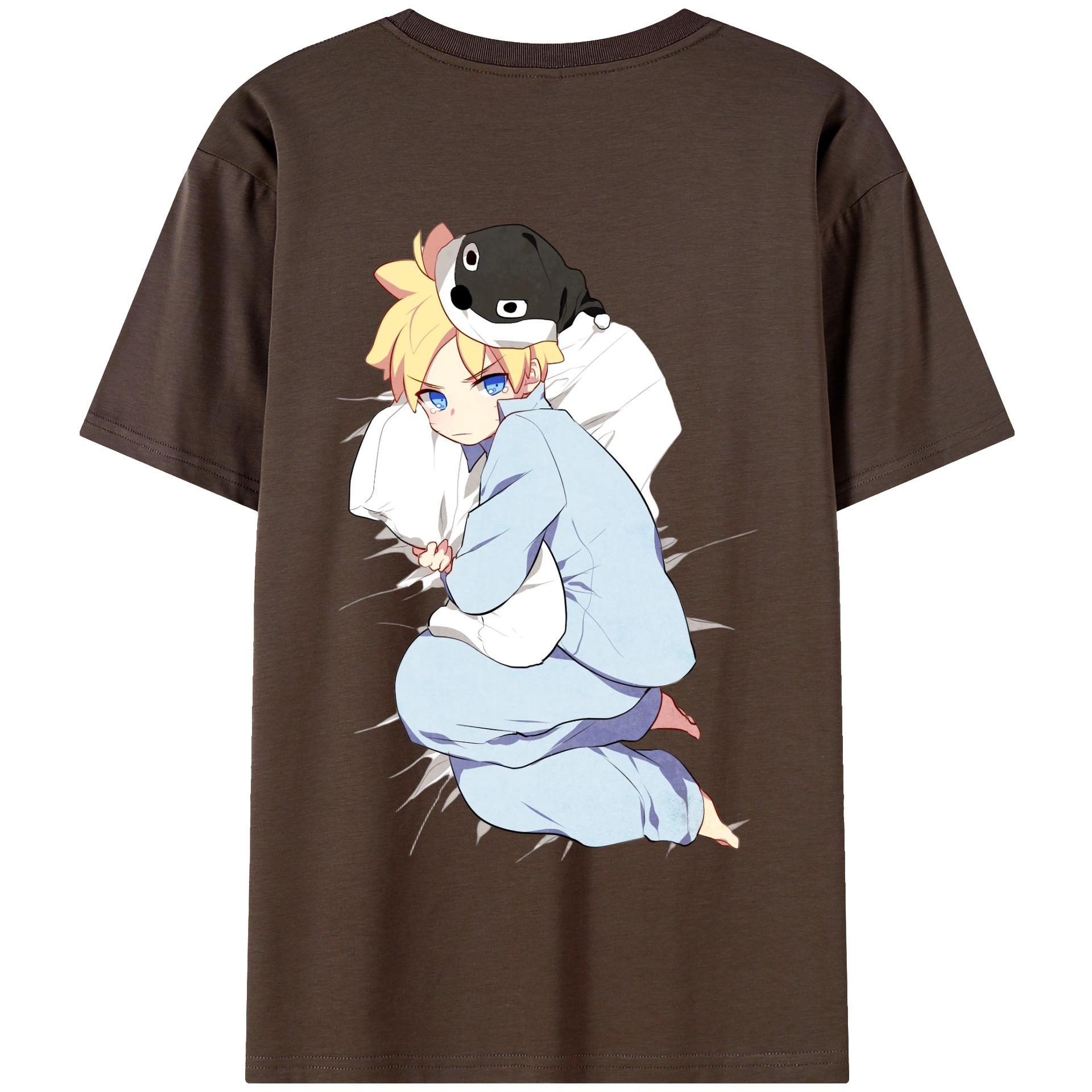 （画像用） NARUTO -ナルト- うずまき ナルト Uzumaki Naruto 綿100％半袖Tシャツ（背面プリント）