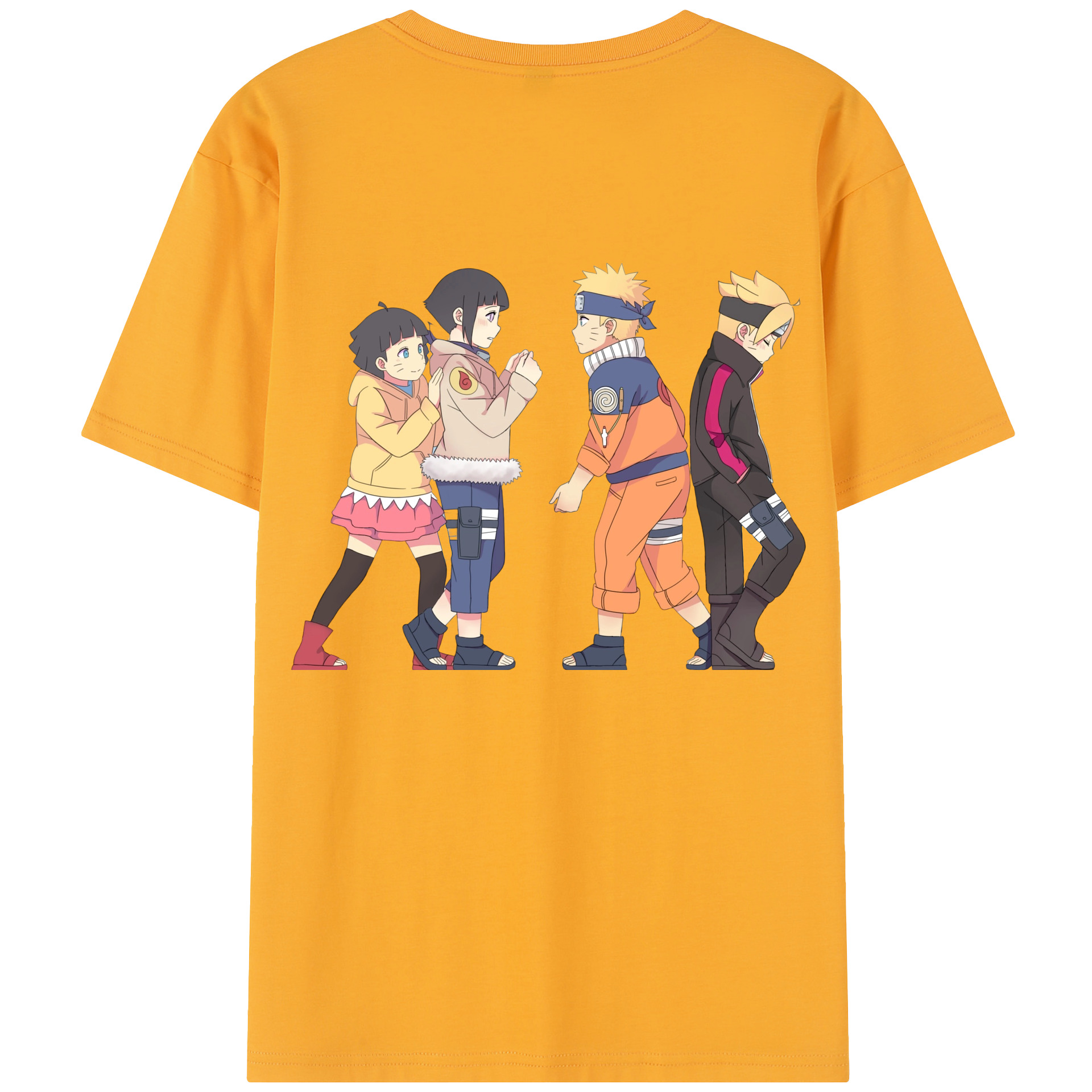 （画像用） NARUTO -ナルト- うずまき ナルト Uzumaki Naruto 綿100％半袖Tシャツ（背面プリント）