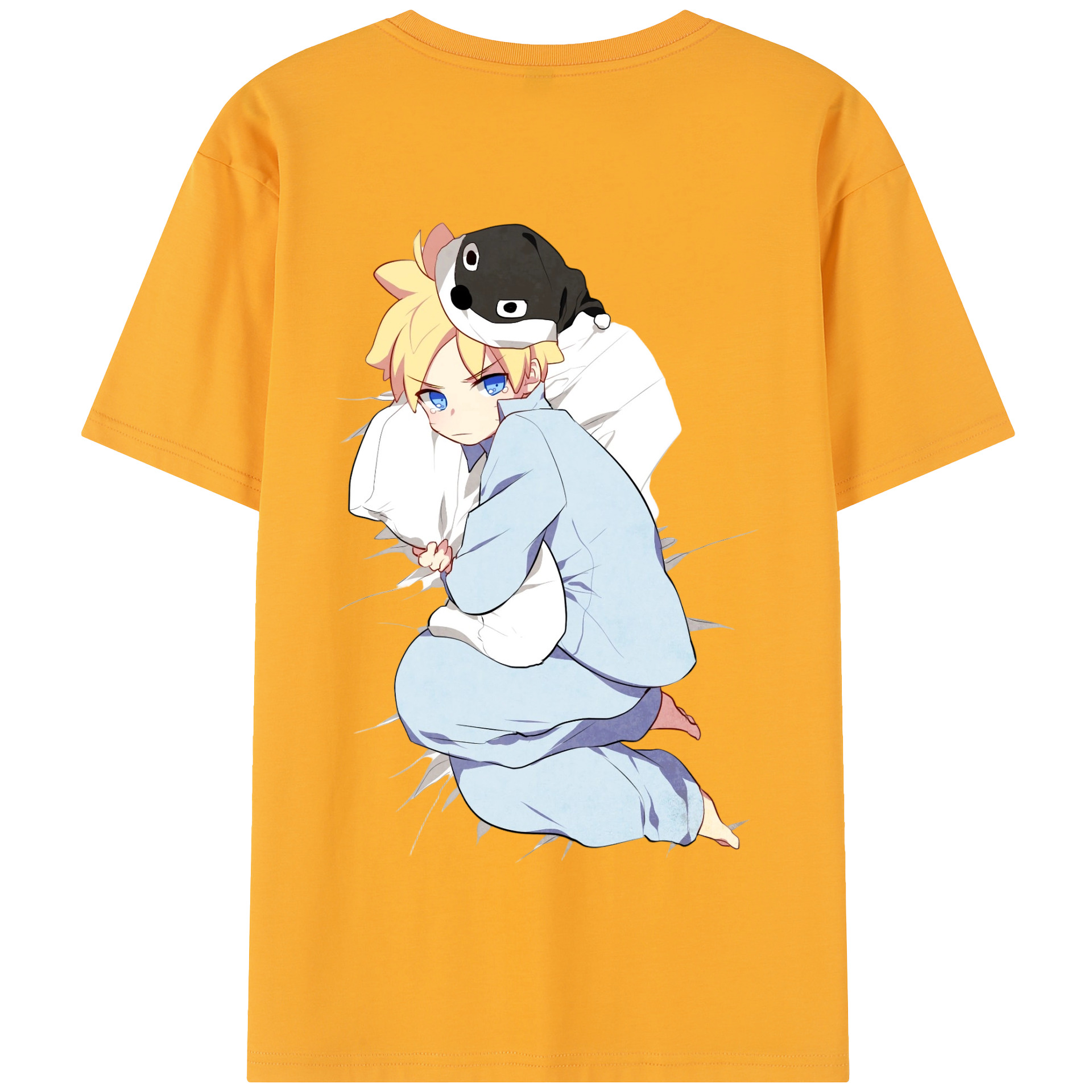 （画像用） NARUTO -ナルト- うずまき ナルト Uzumaki Naruto 綿100％半袖Tシャツ（背面プリント）