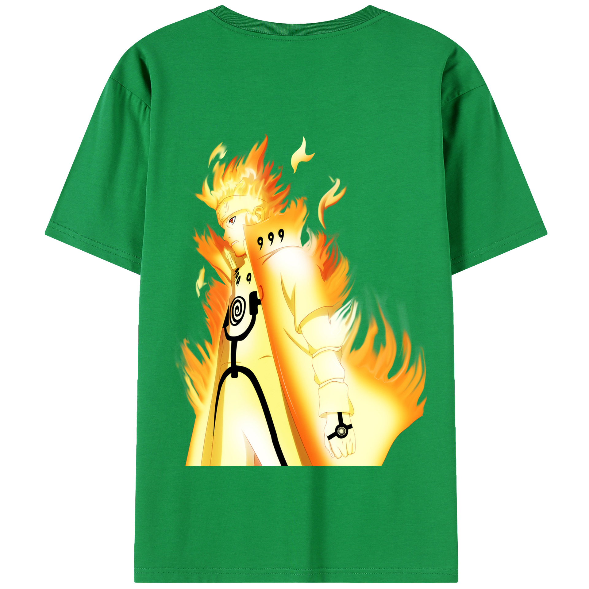 （画像用） NARUTO -ナルト- うずまき ナルト Uzumaki Naruto 綿100％半袖Tシャツ（背面プリント）