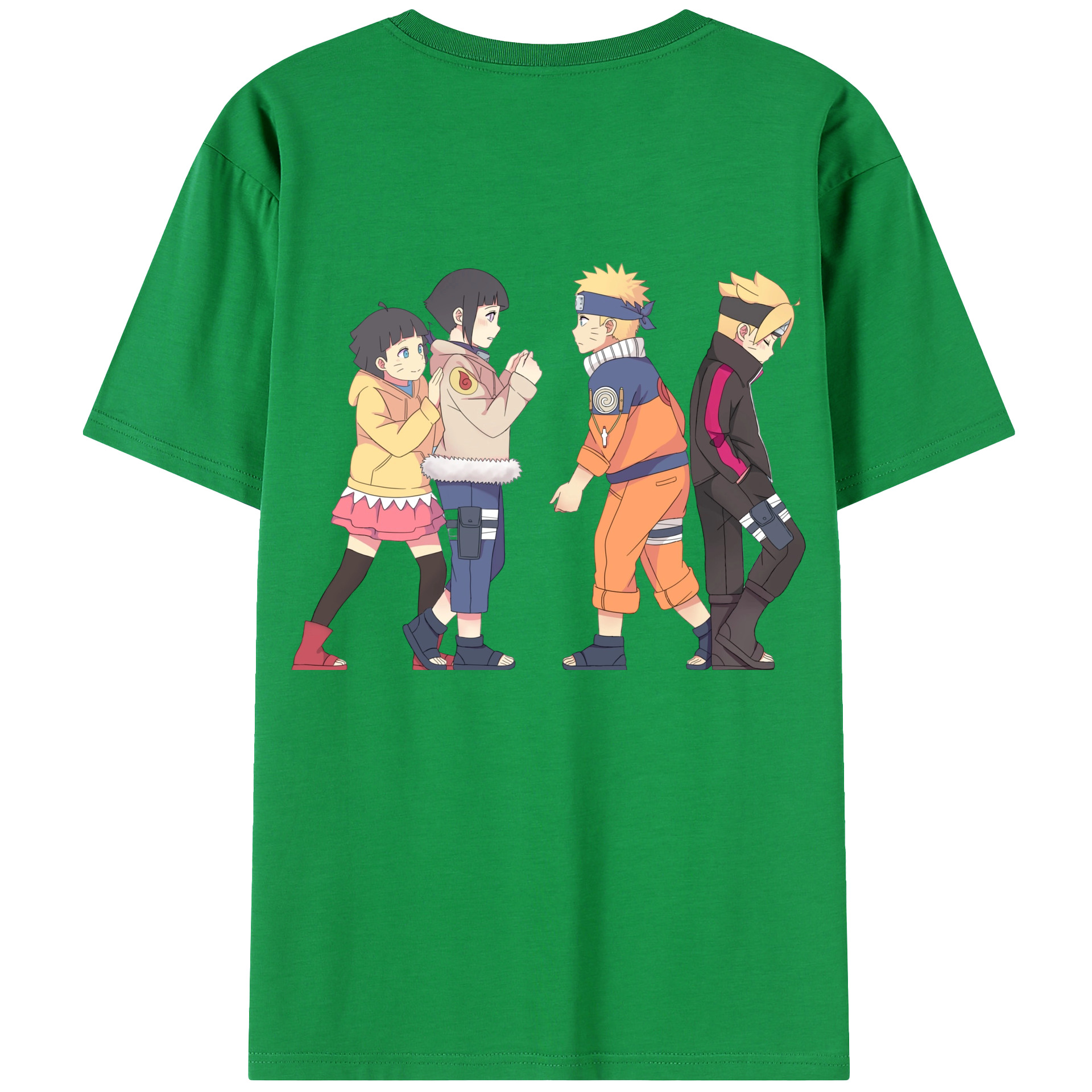 （画像用） NARUTO -ナルト- うずまき ナルト Uzumaki Naruto 綿100％半袖Tシャツ（背面プリント）