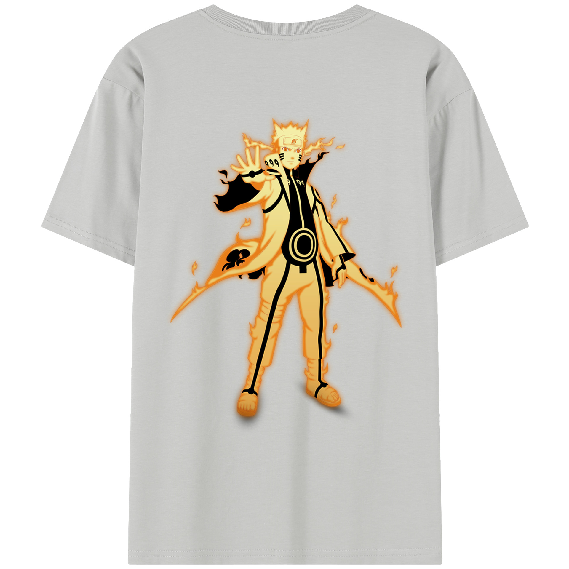 （画像用） NARUTO -ナルト- うずまき ナルト Uzumaki Naruto 綿100％半袖Tシャツ（背面プリント）