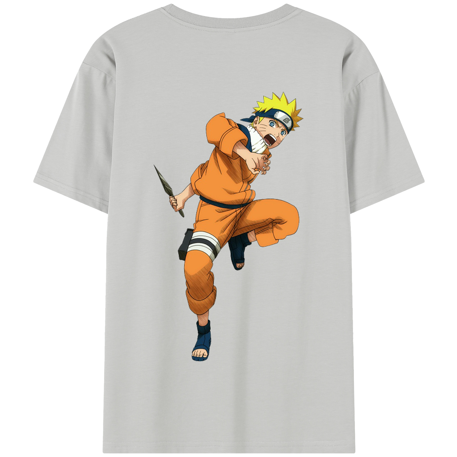 （画像用） NARUTO -ナルト- うずまき ナルト Uzumaki Naruto 綿100％半袖Tシャツ（背面プリント）