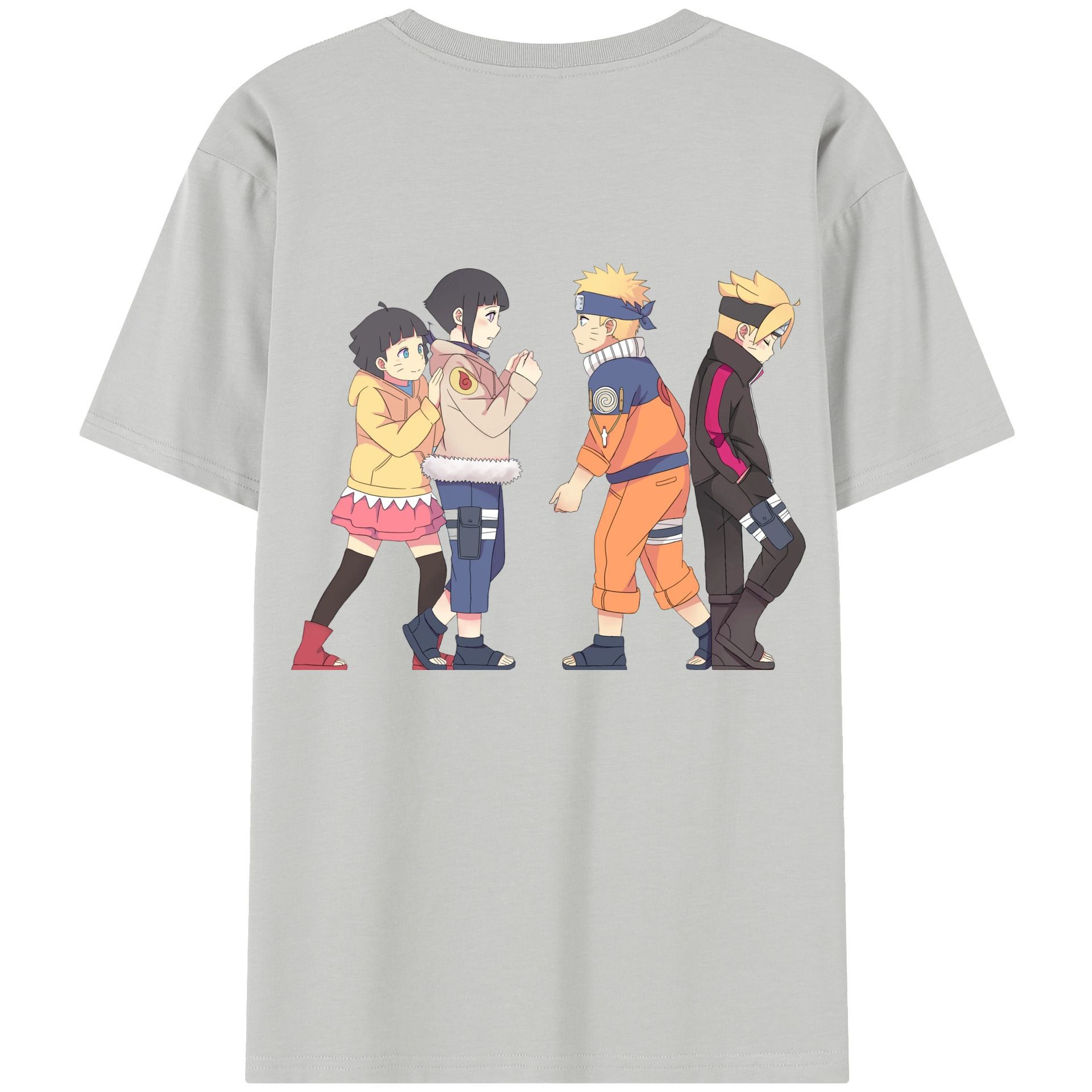 （画像用） NARUTO -ナルト- うずまき ナルト Uzumaki Naruto 綿100％半袖Tシャツ（背面プリント）