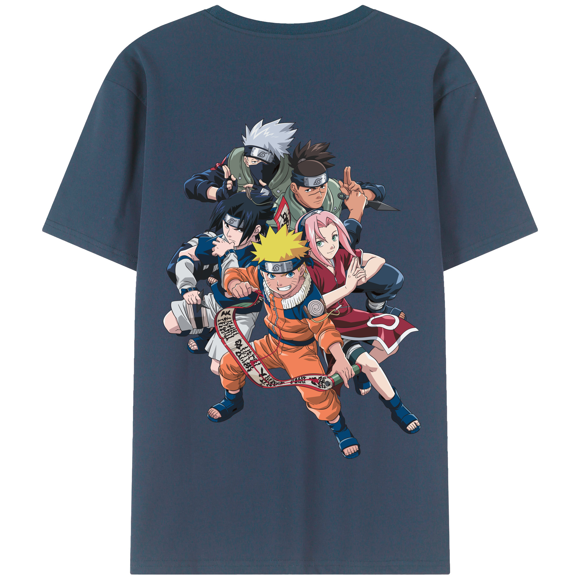 （画像用） NARUTO -ナルト- うずまき ナルト Uzumaki Naruto 綿100％半袖Tシャツ（背面プリント）