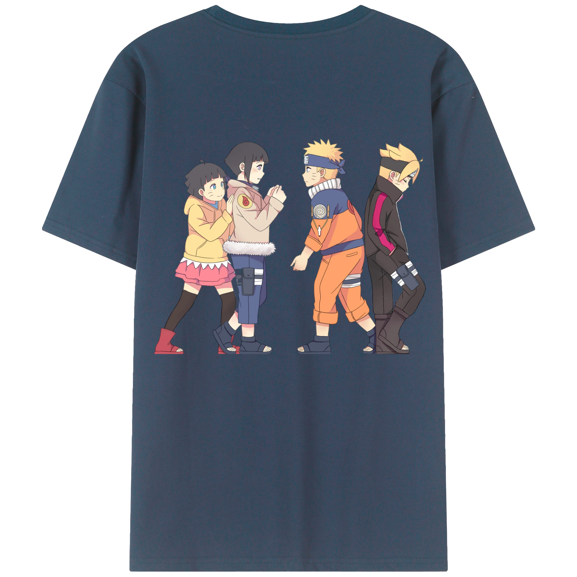 （画像用） NARUTO -ナルト- うずまき ナルト Uzumaki Naruto 綿100％半袖Tシャツ（背面プリント）